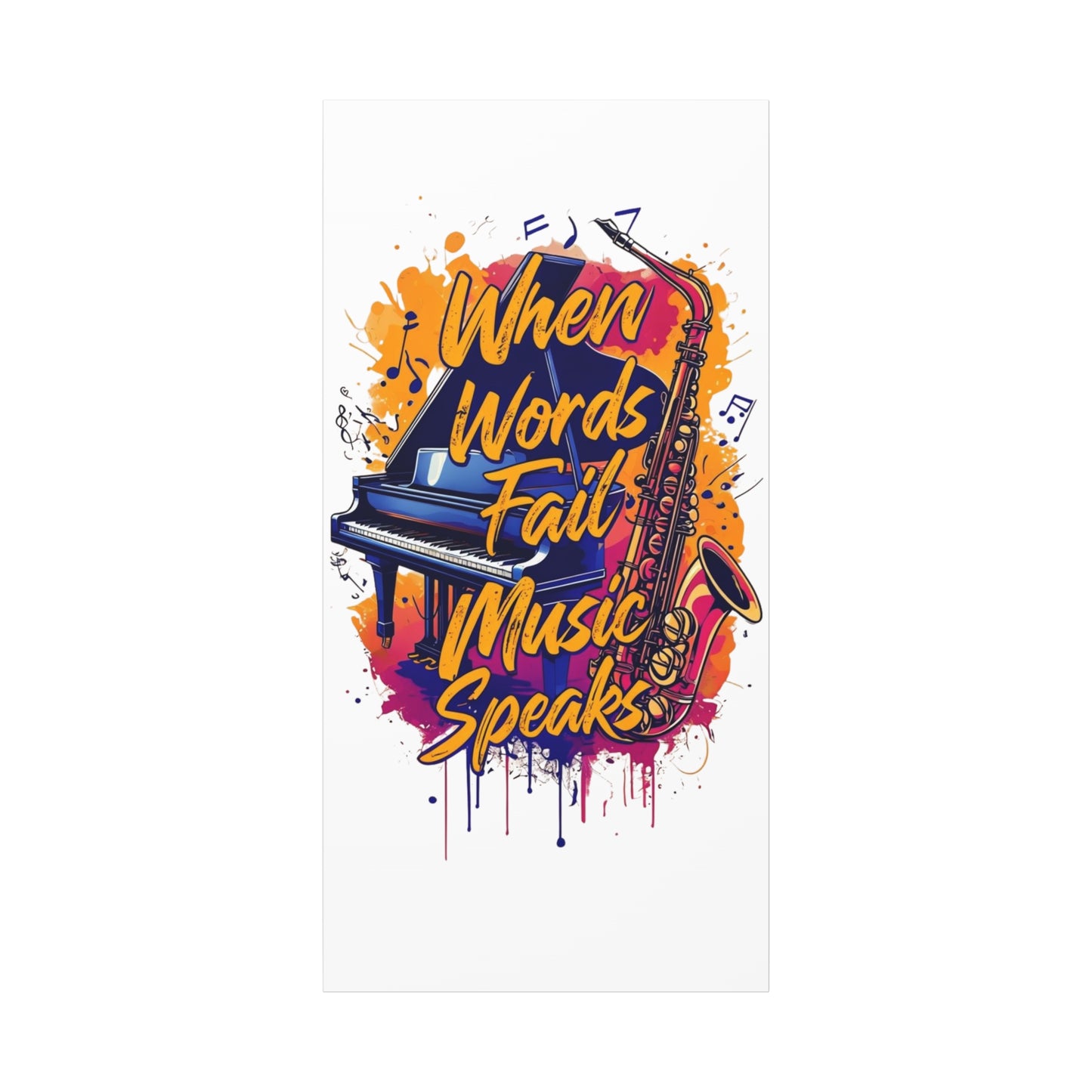 "When Words Fail..." Matte Canvas, Stretched, 1.25"
