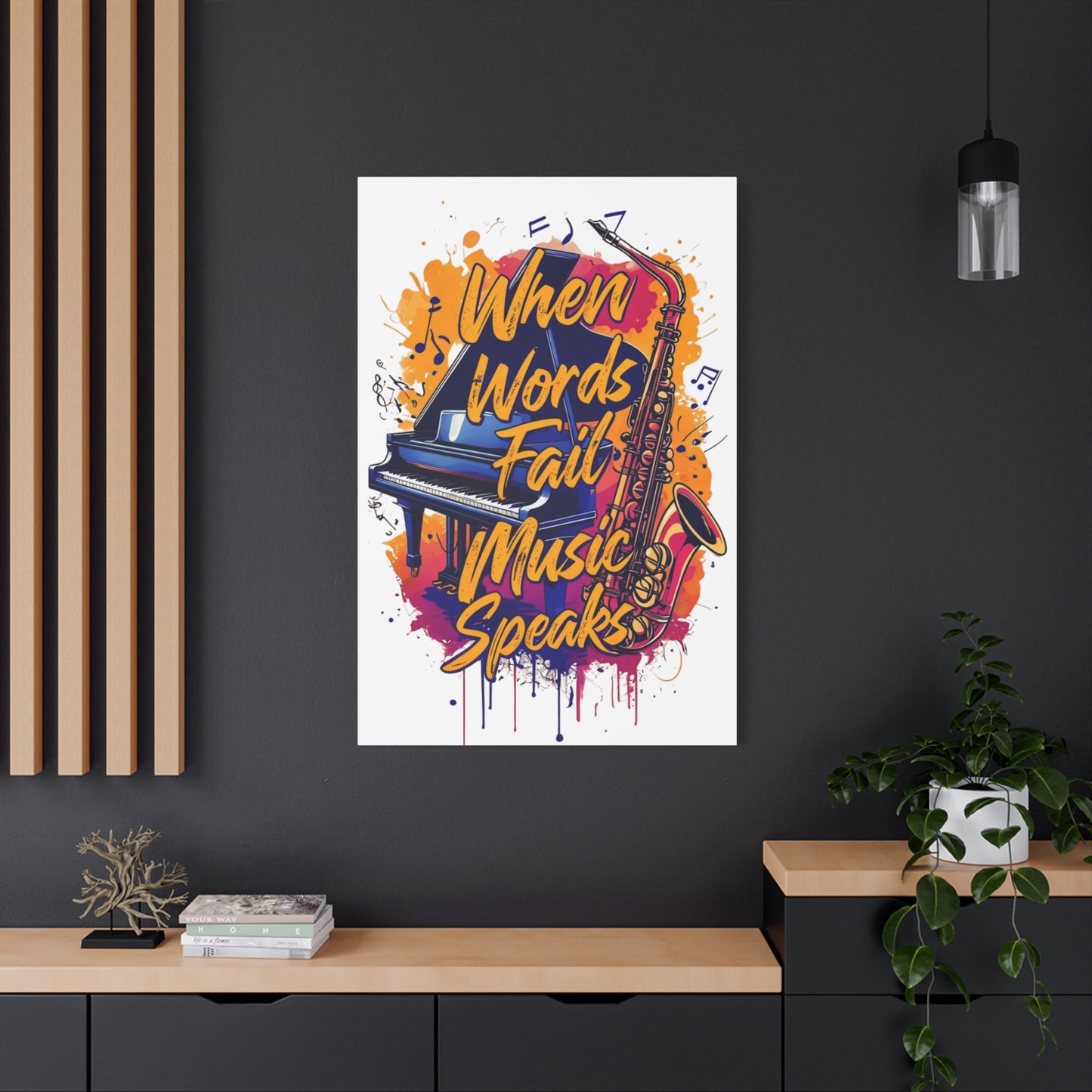 "When Words Fail..." Matte Canvas, Stretched, 1.25"