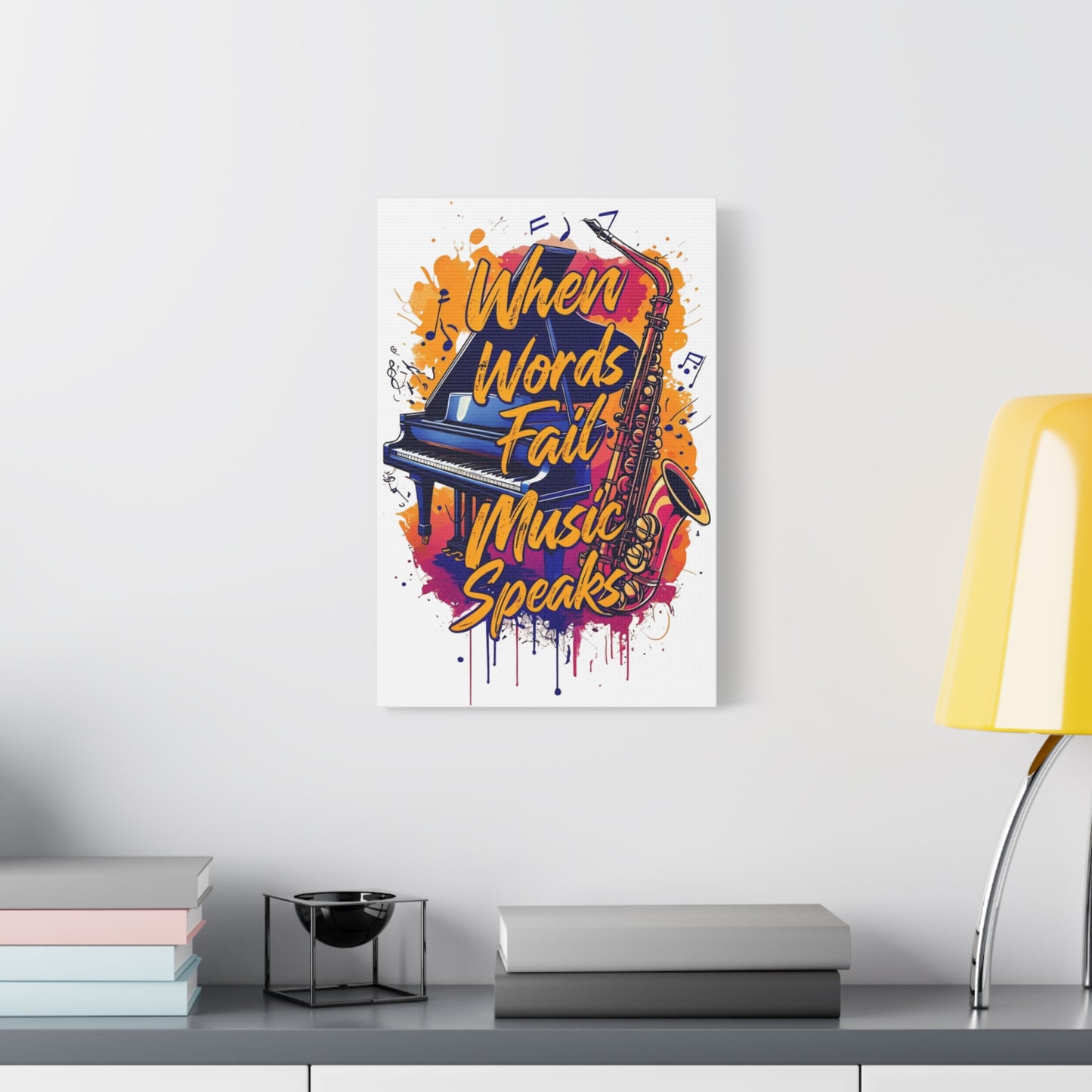 "When Words Fail..." Matte Canvas, Stretched, 1.25"