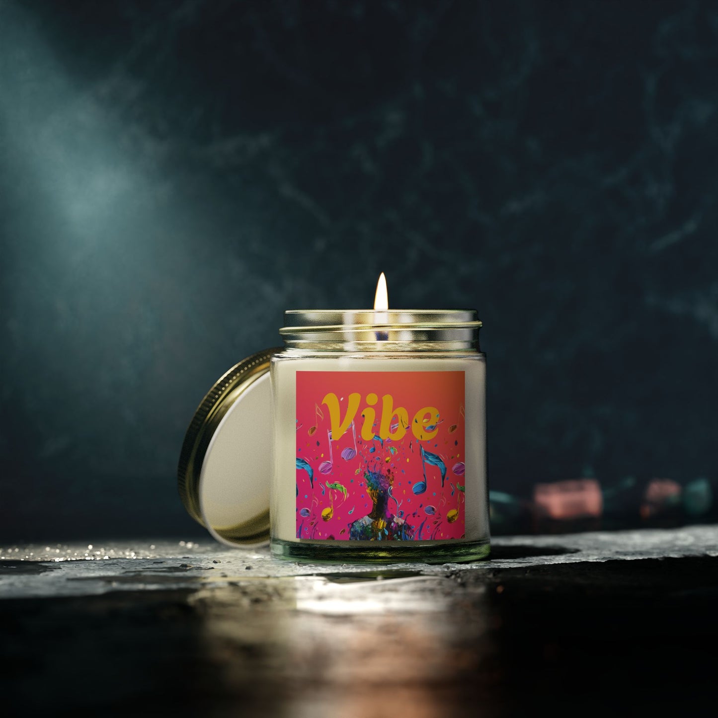 Vibe Scented Candles, Coconut Apricot Wax (4oz, 9oz)