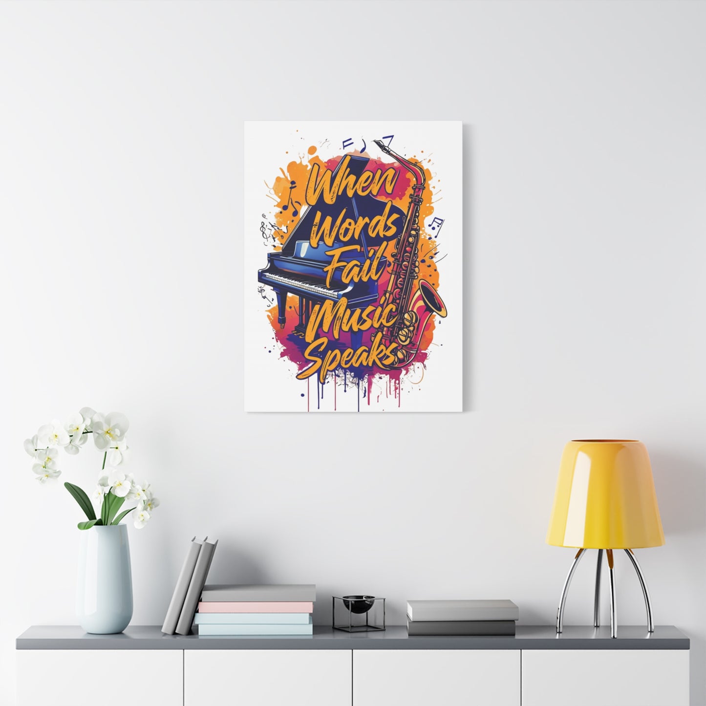 "When Words Fail..." Matte Canvas, Stretched, 1.25"