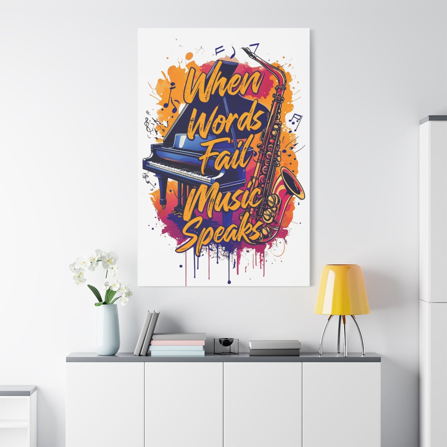 "When Words Fail..." Matte Canvas, Stretched, 1.25"