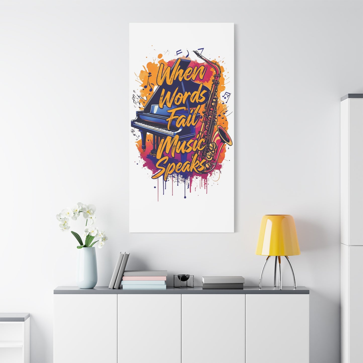 "When Words Fail..." Matte Canvas, Stretched, 1.25"