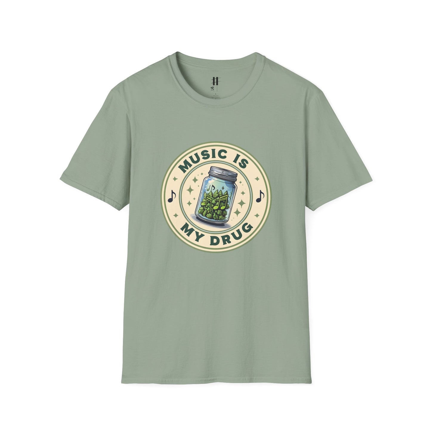 Music Is My Drug Unisex Softstyle T-Shirt - Comfy Tee for Music Lovers