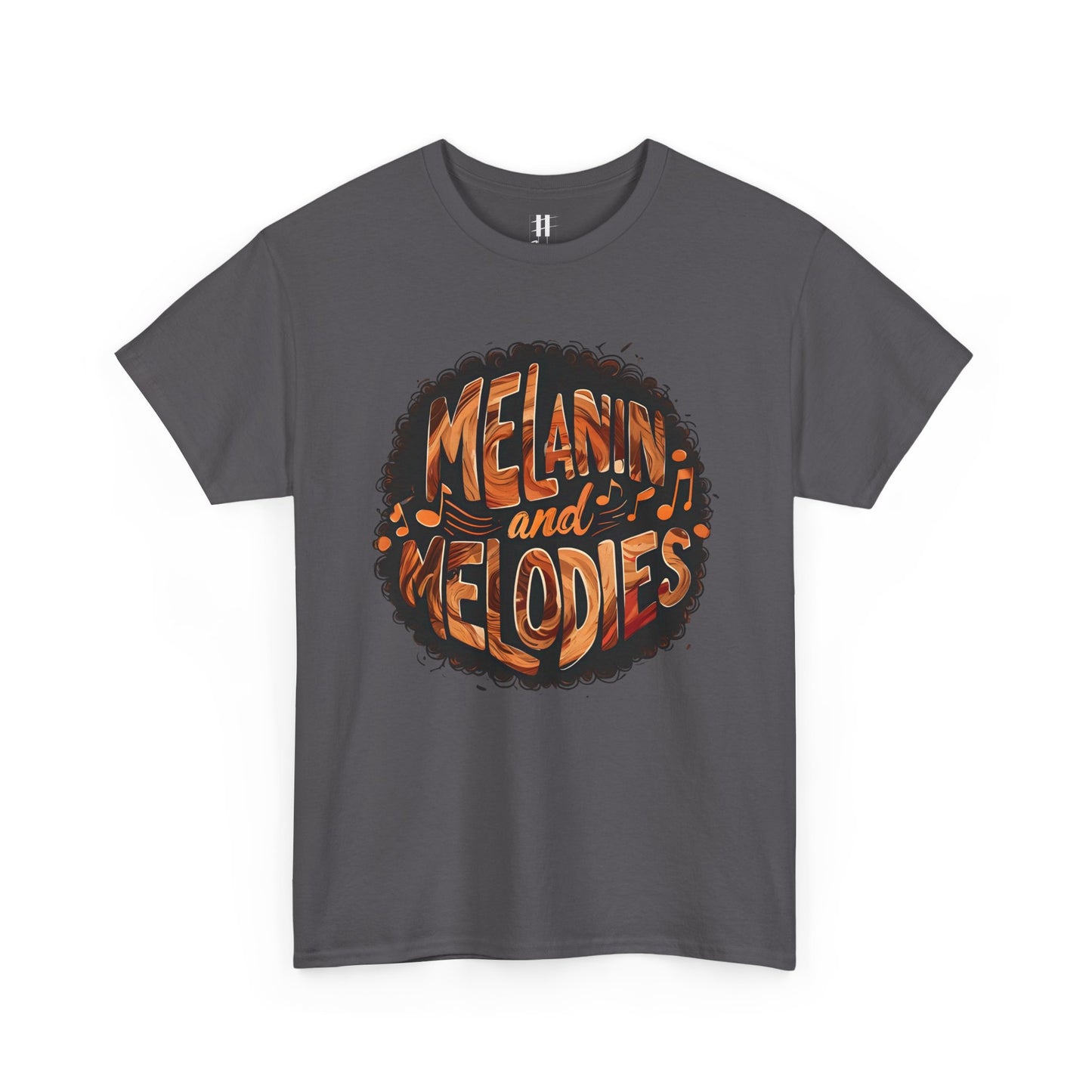 Melanin and Melodies Unisex Heavy Cotton Tee | Comfortable Music Vibe Shirt