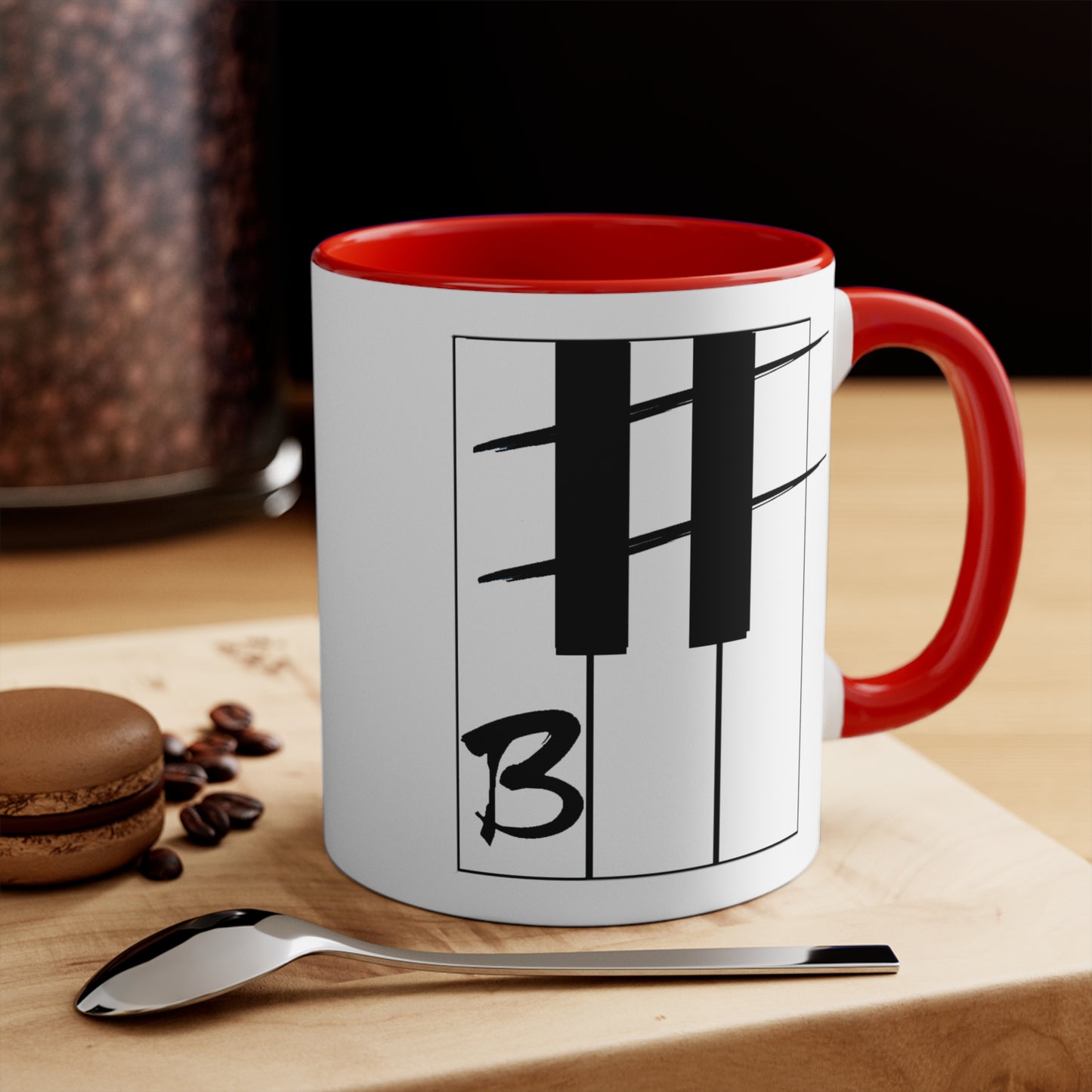 B# Colorful Accent Mugs, 11oz