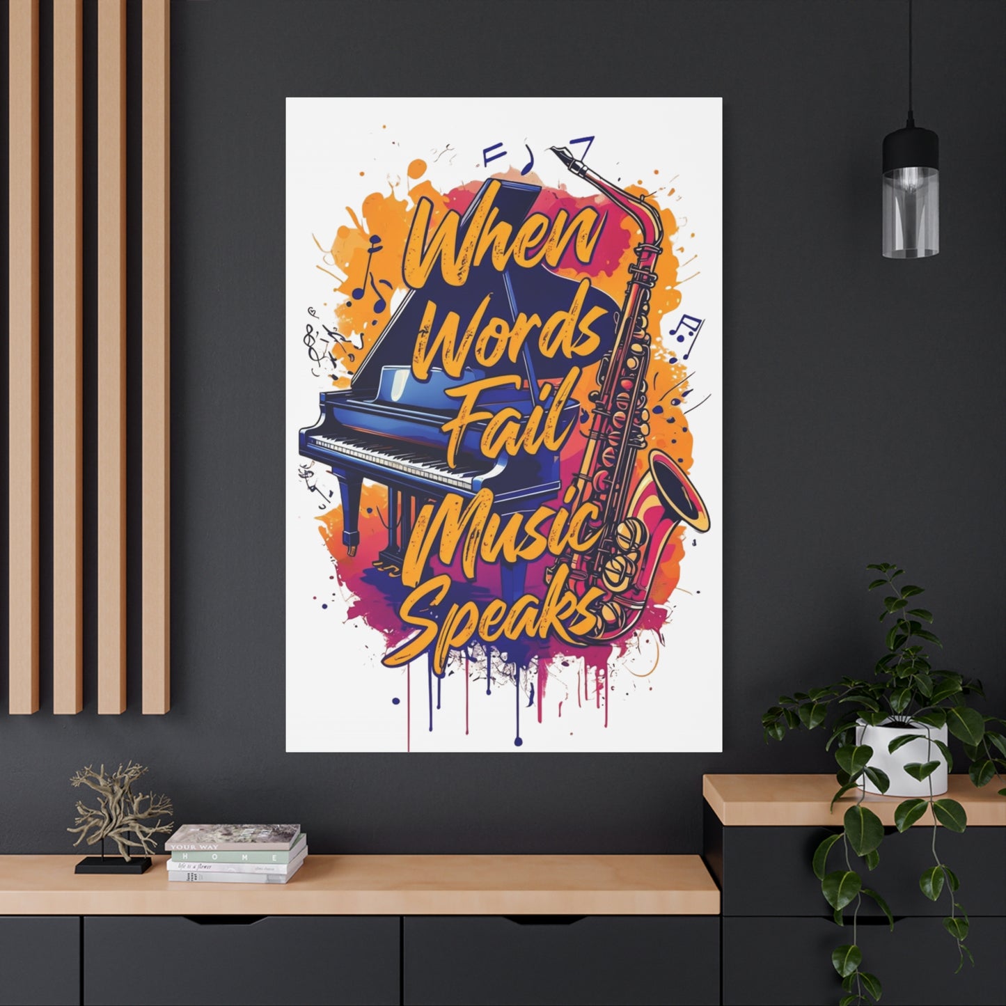 "When Words Fail..." Matte Canvas, Stretched, 1.25"
