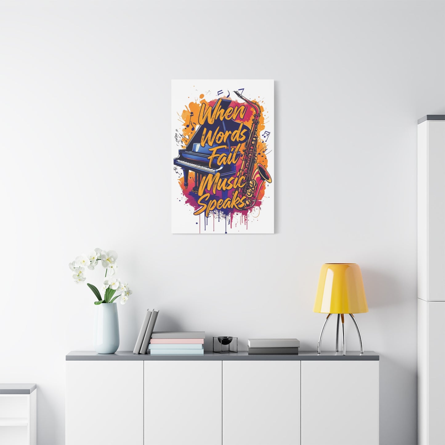 "When Words Fail..." Matte Canvas, Stretched, 1.25"