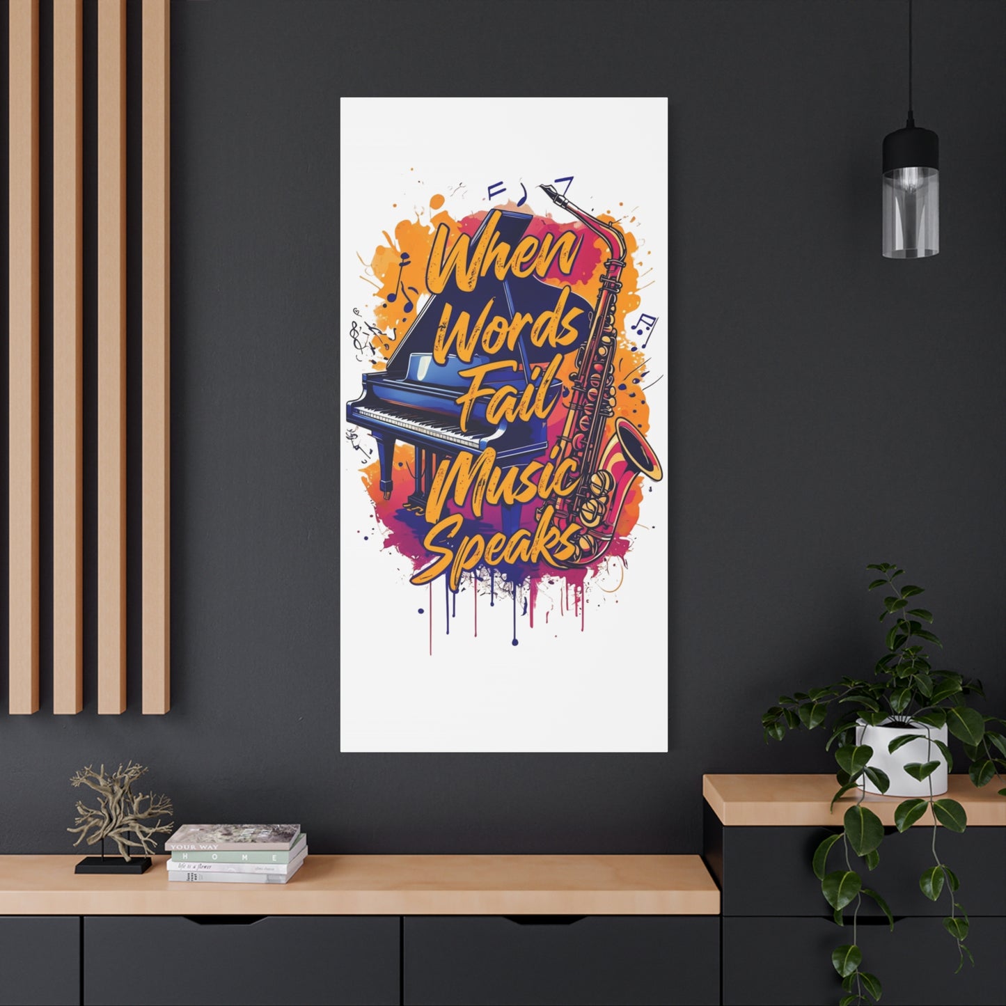 "When Words Fail..." Matte Canvas, Stretched, 1.25"