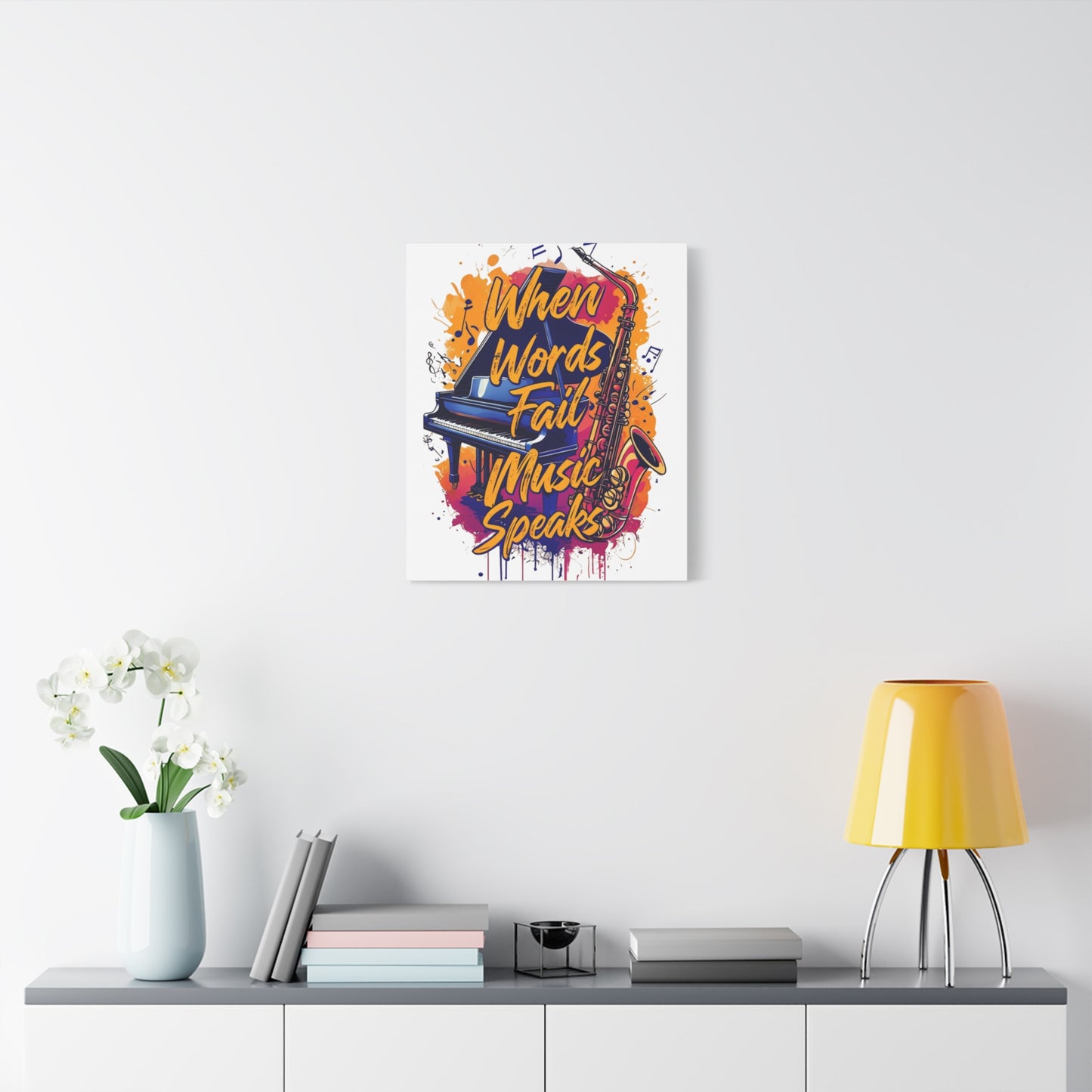 "When Words Fail..." Matte Canvas, Stretched, 1.25"