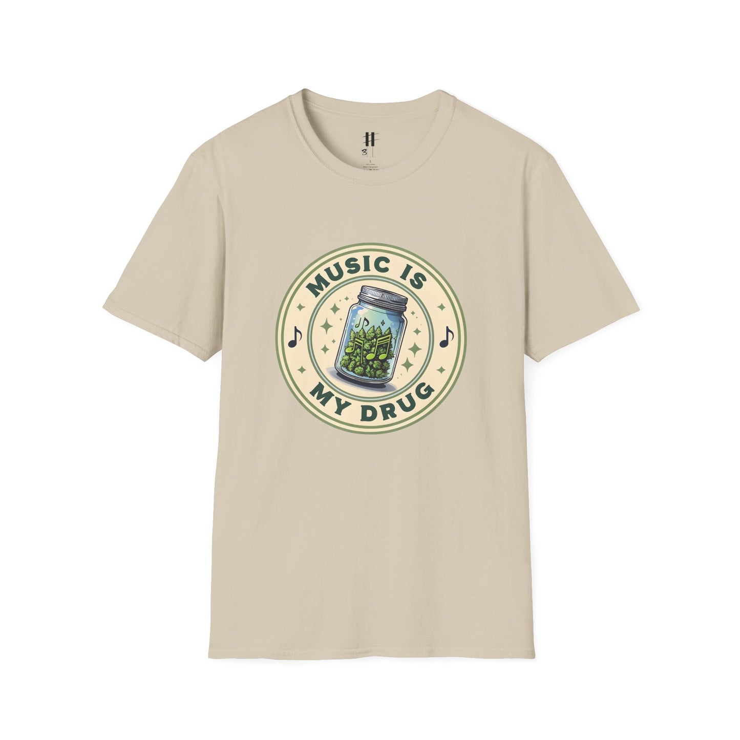 Music Is My Drug Unisex Softstyle T-Shirt - Comfy Tee for Music Lovers