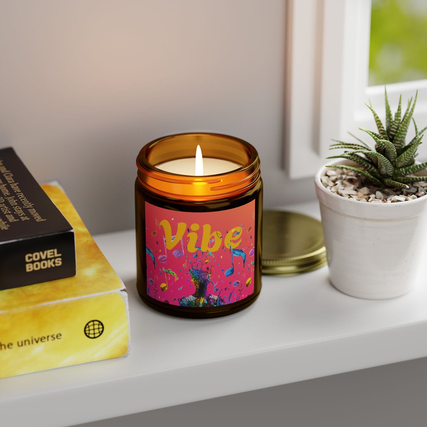 Vibe Scented Candles, Coconut Apricot Wax (4oz, 9oz)
