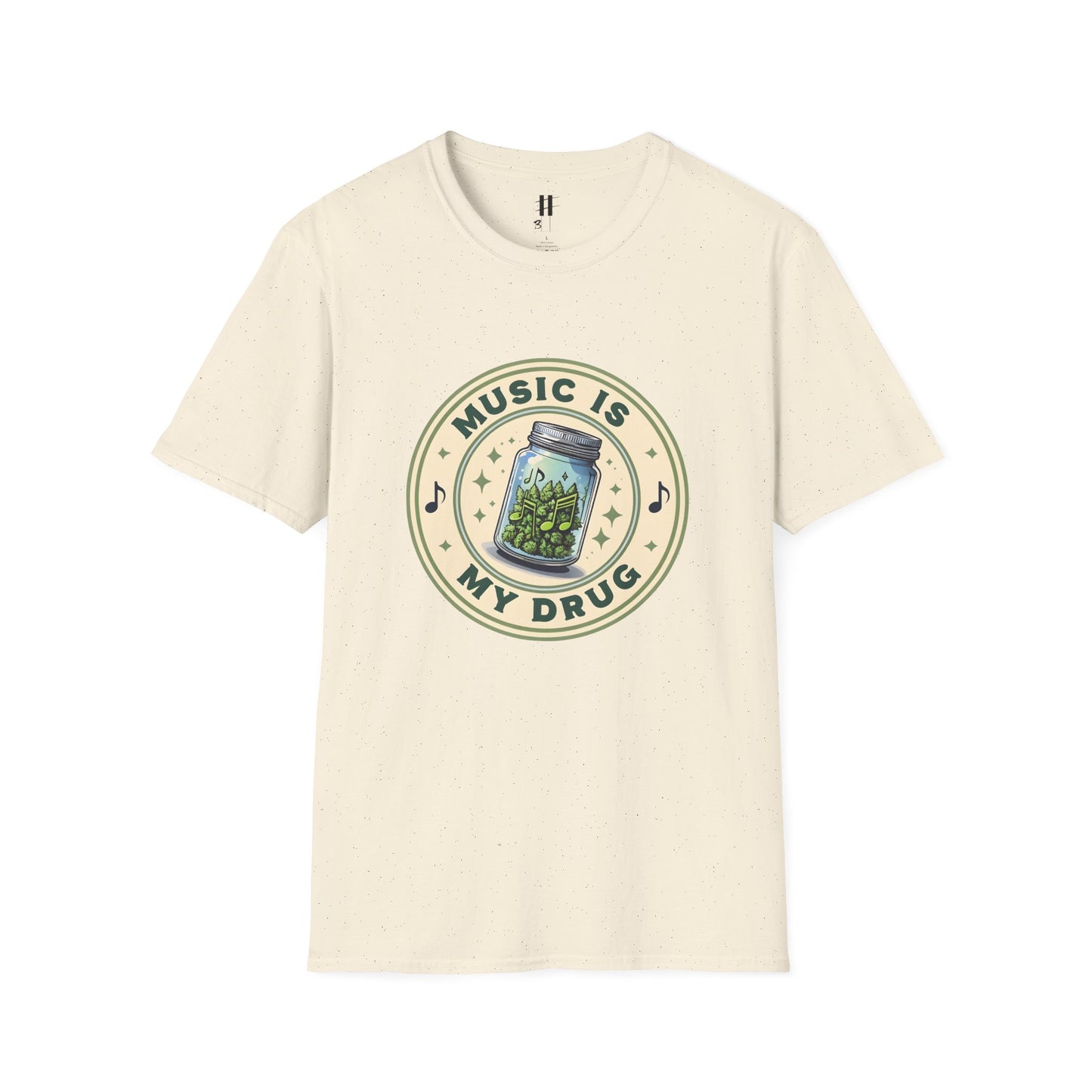 Music Is My Drug Unisex Softstyle T-Shirt - Comfy Tee for Music Lovers