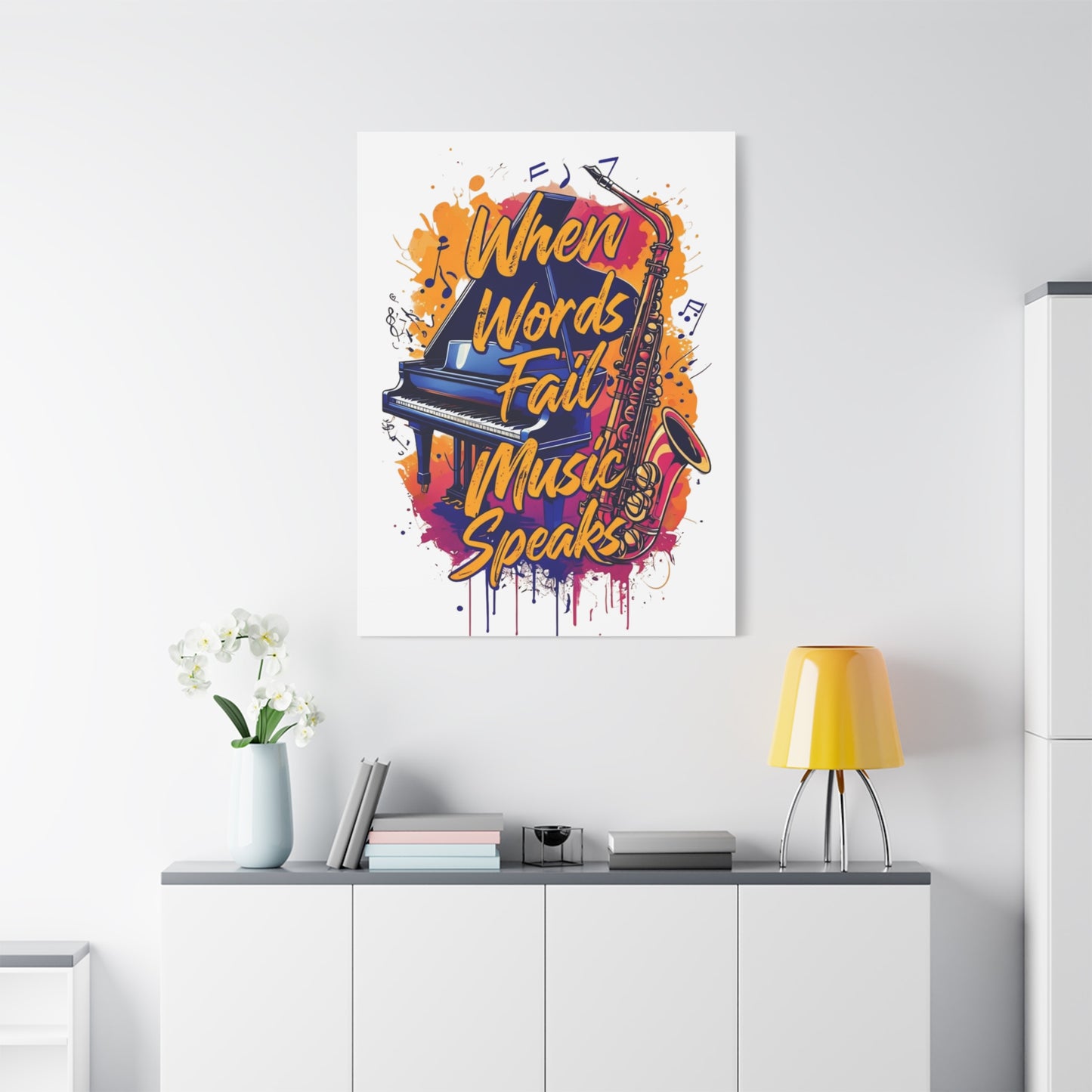 "When Words Fail..." Matte Canvas, Stretched, 1.25"