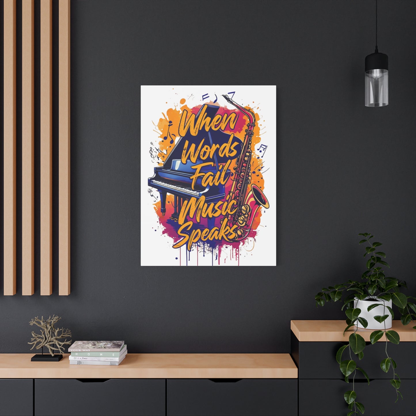 "When Words Fail..." Matte Canvas, Stretched, 1.25"