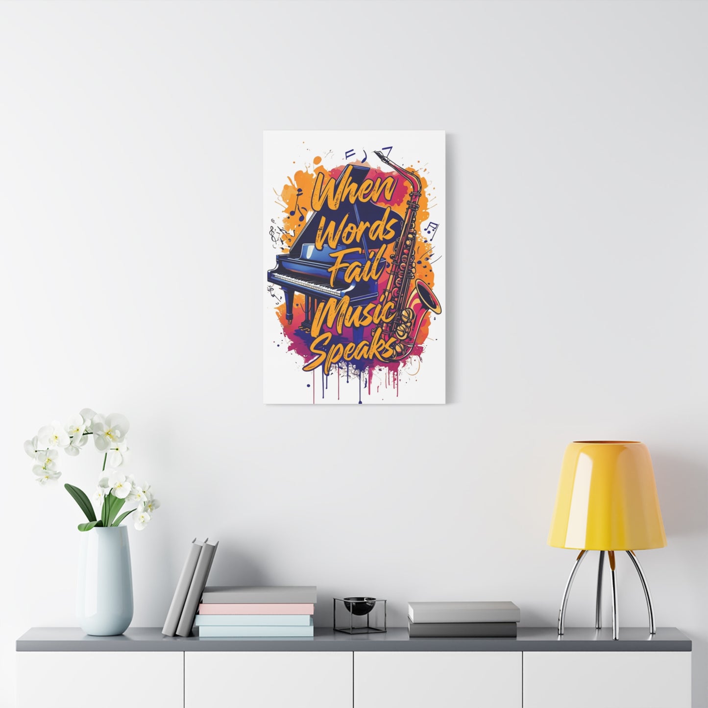 "When Words Fail..." Matte Canvas, Stretched, 1.25"