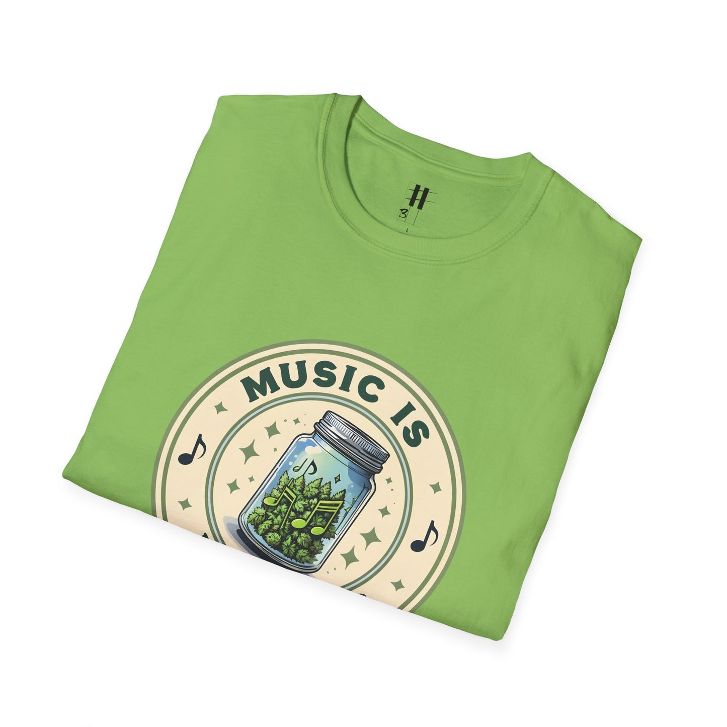 Music Is My Drug Unisex Softstyle T-Shirt - Comfy Tee for Music Lovers