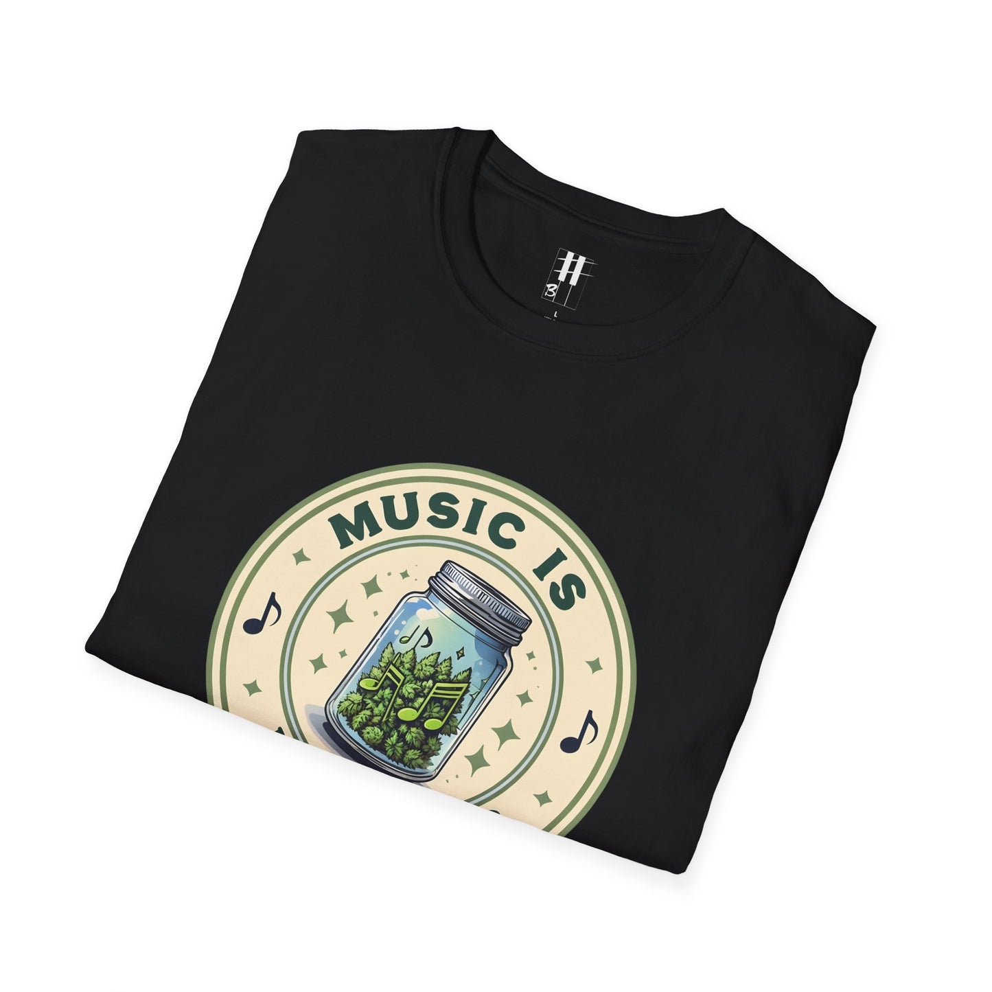 Music Is My Drug Unisex Softstyle T-Shirt - Comfy Tee for Music Lovers