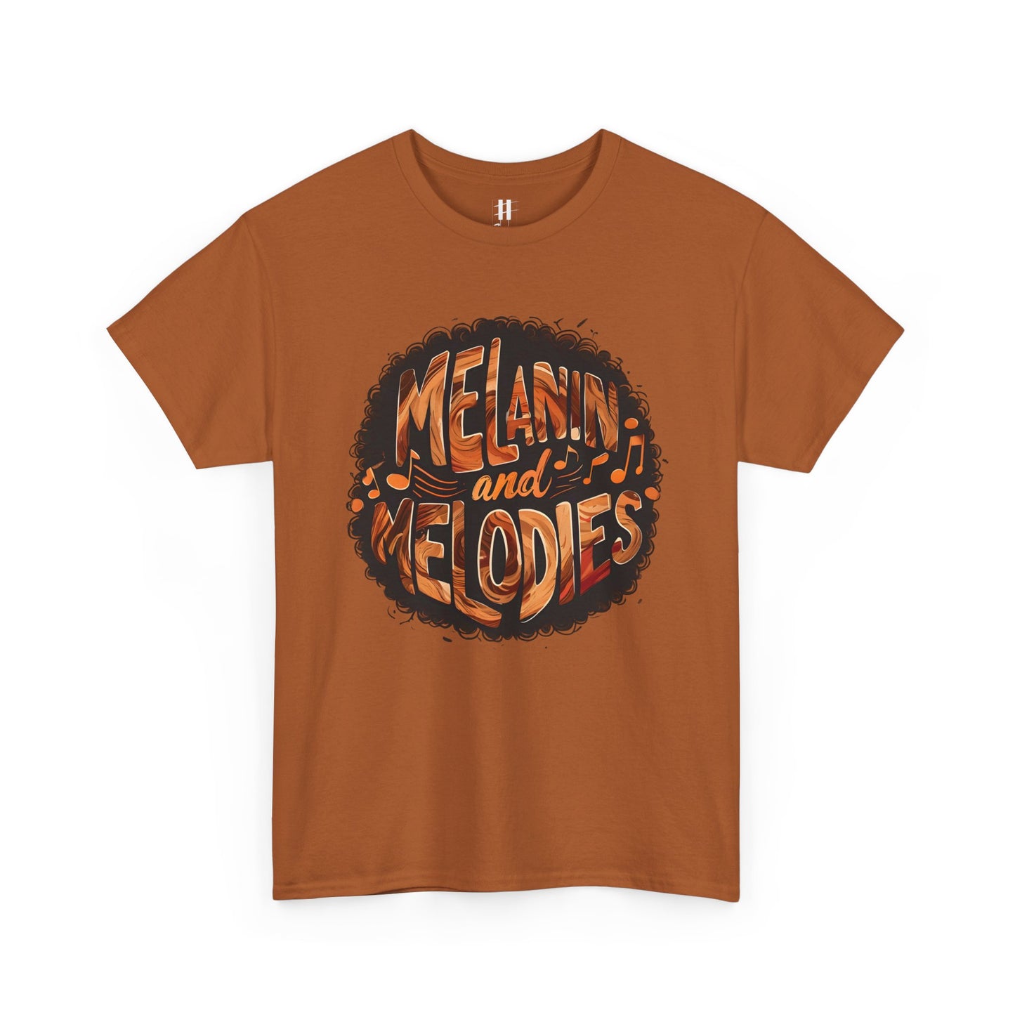 Melanin and Melodies Unisex Heavy Cotton Tee | Comfortable Music Vibe Shirt
