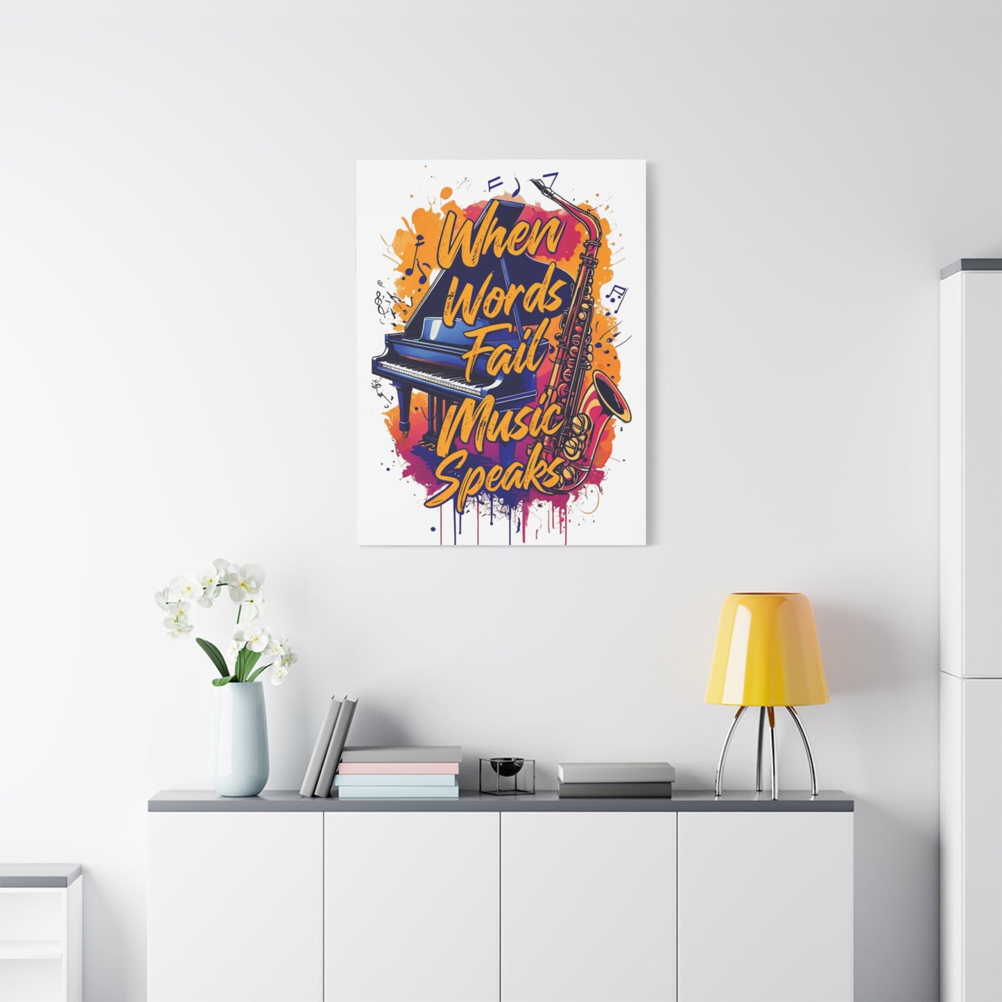 "When Words Fail..." Matte Canvas, Stretched, 1.25"
