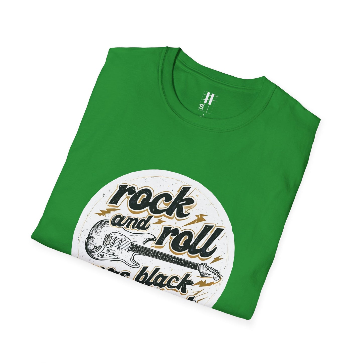 Rock and Roll Unisex Softstyle T-Shirt - Vintage Guitar Design
