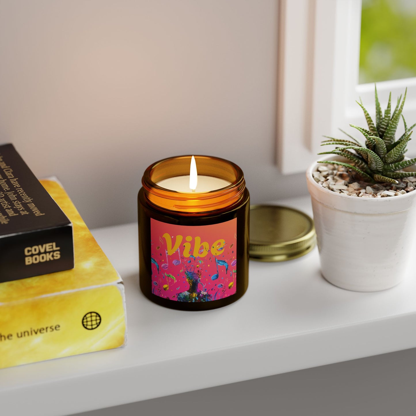 Vibe Scented Candles, Coconut Apricot Wax (4oz, 9oz)