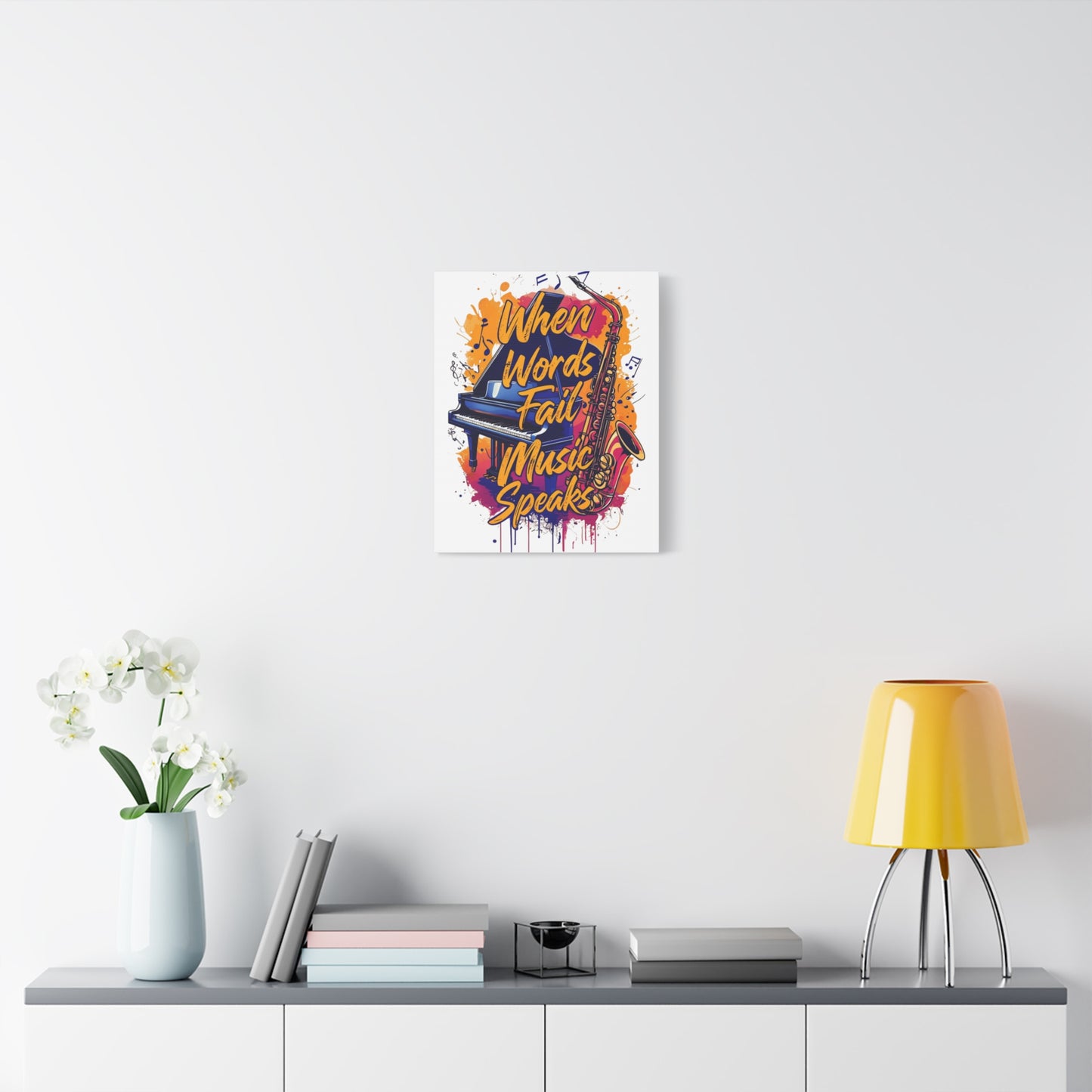 "When Words Fail..." Matte Canvas, Stretched, 1.25"
