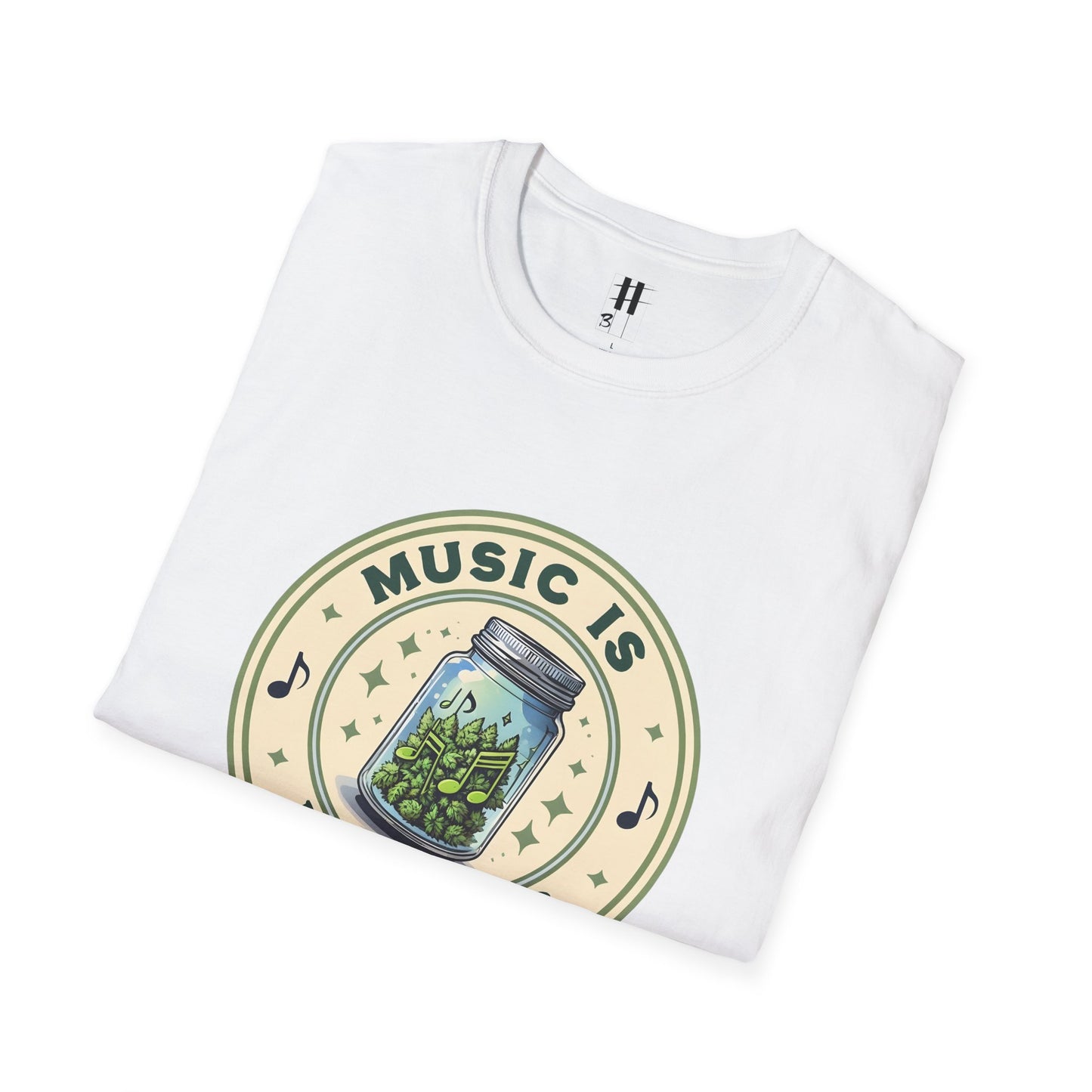 Music Is My Drug Unisex Softstyle T-Shirt - Comfy Tee for Music Lovers