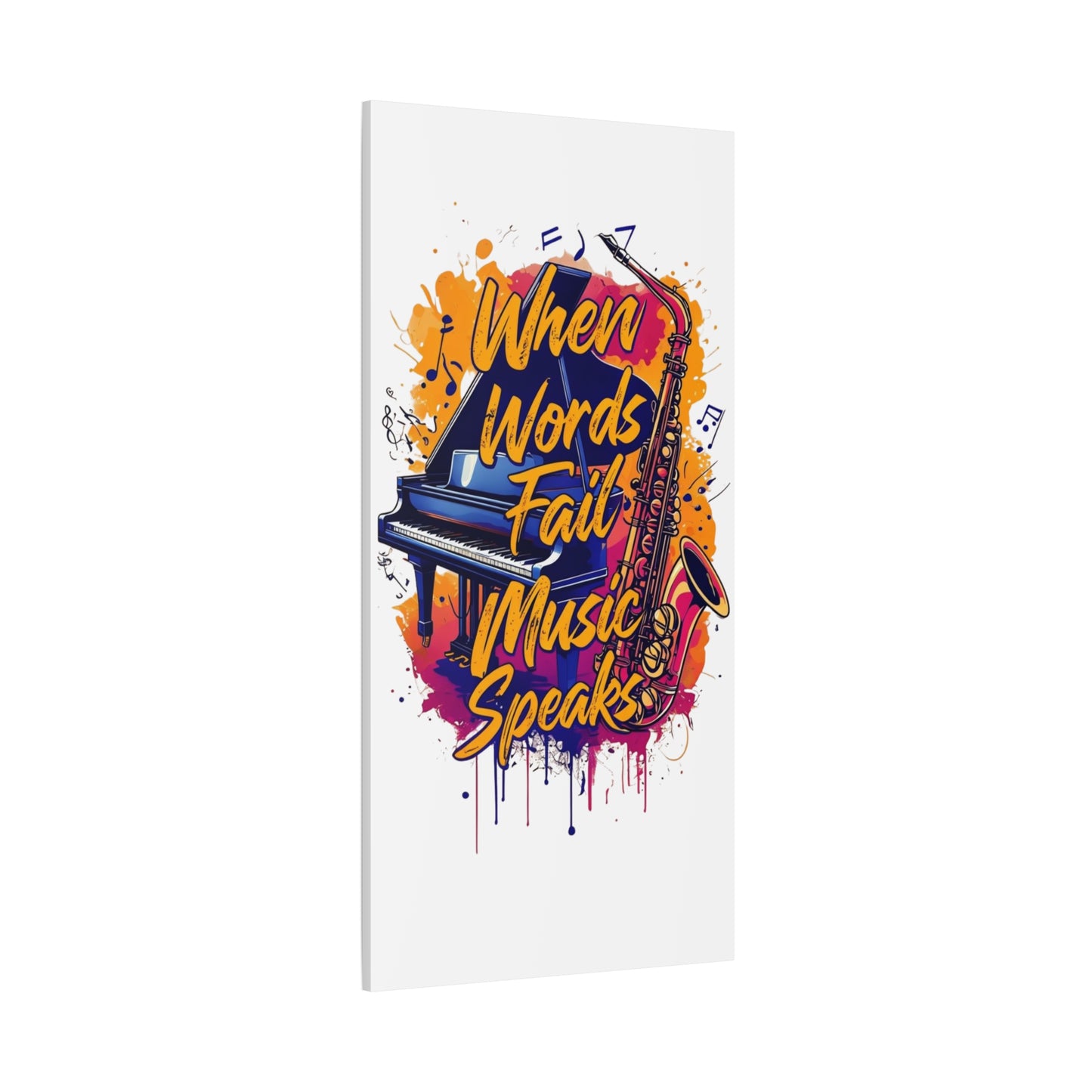 "When Words Fail..." Matte Canvas, Stretched, 1.25"