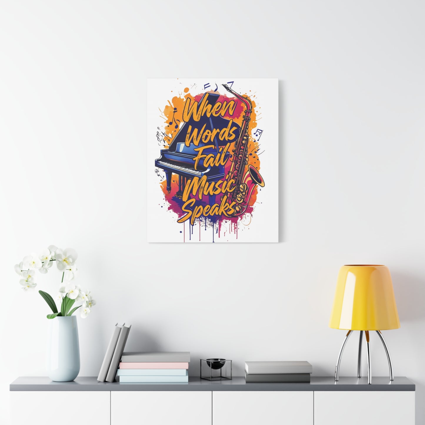 "When Words Fail..." Matte Canvas, Stretched, 1.25"