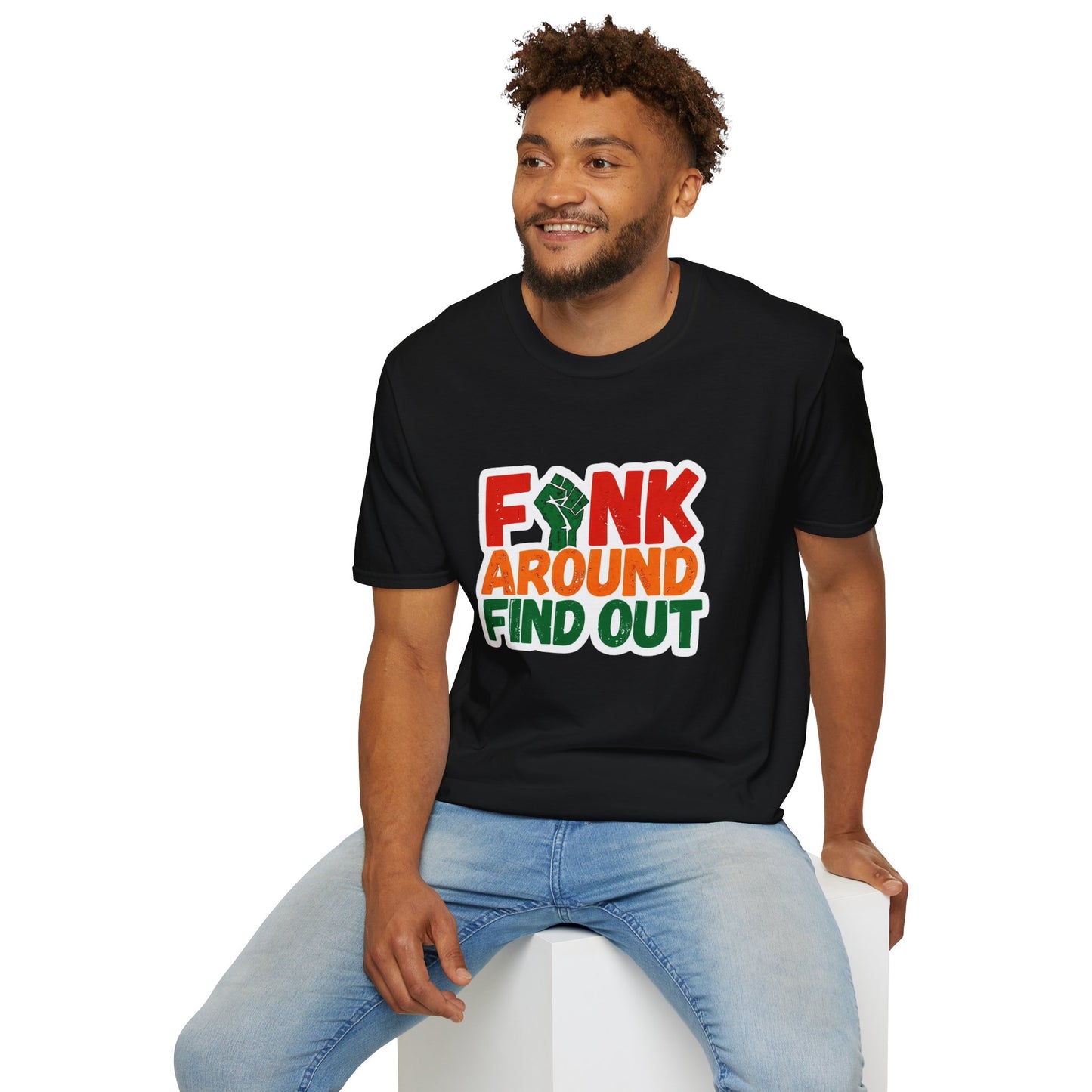 Funk Around Find Out Unisex Softstyle T-Shirt