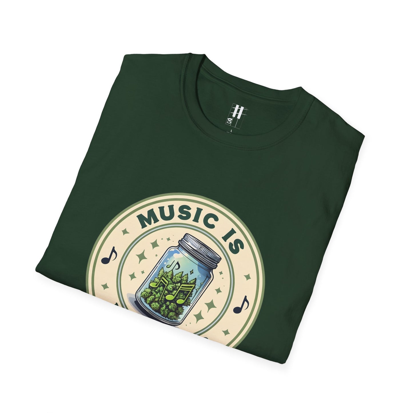 Music Is My Drug Unisex Softstyle T-Shirt - Comfy Tee for Music Lovers