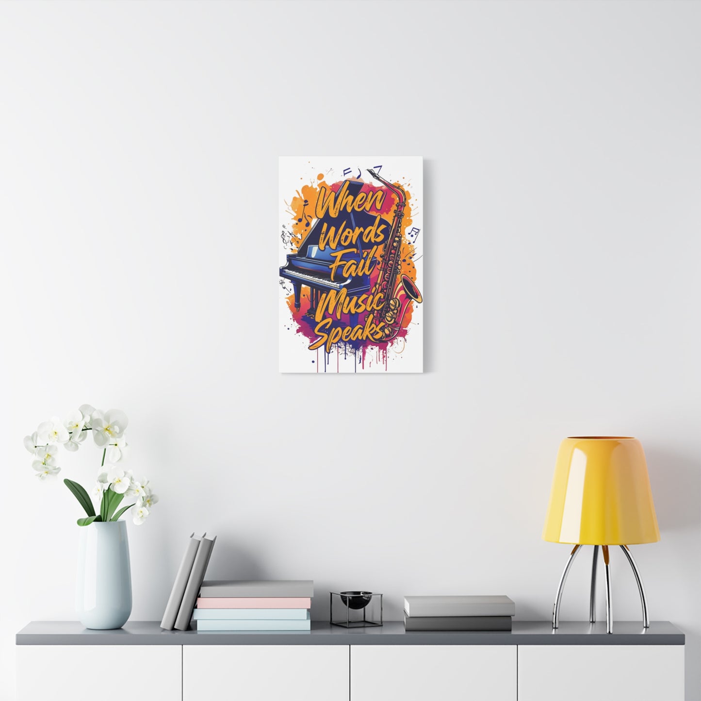 "When Words Fail..." Matte Canvas, Stretched, 1.25"