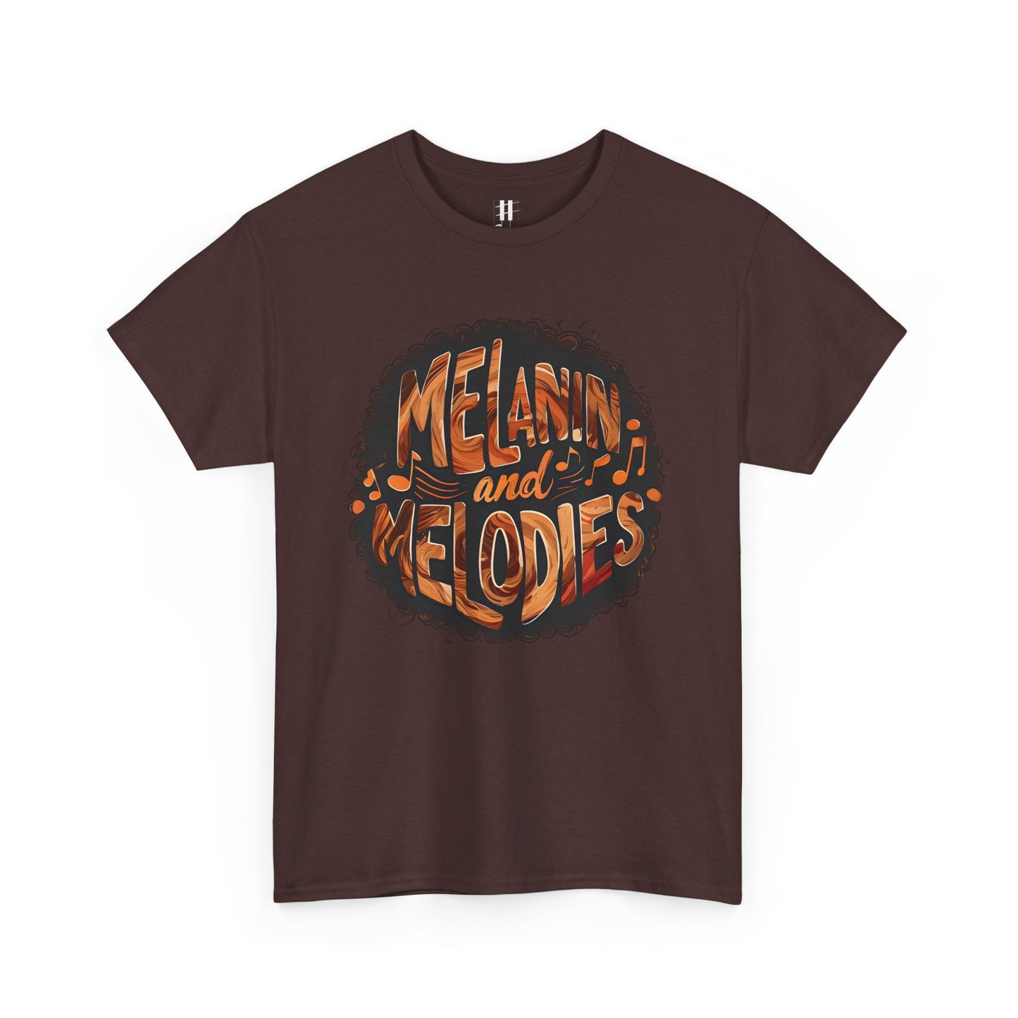 Melanin and Melodies Unisex Heavy Cotton Tee | Comfortable Music Vibe Shirt