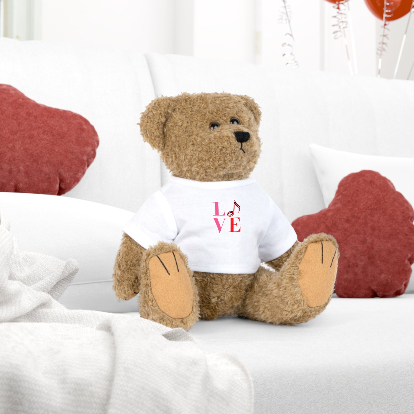 "L.O.V.E M.U.S.I.C" Plush Toy with T-Shirt