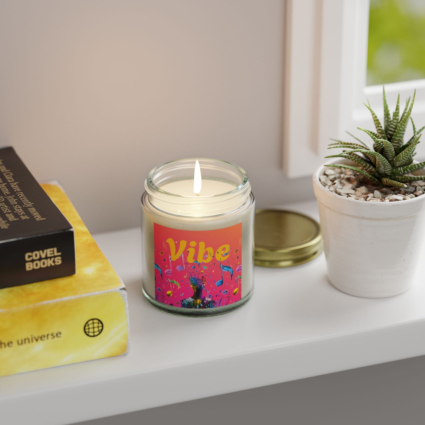 Vibe Scented Candles, Coconut Apricot Wax (4oz, 9oz)