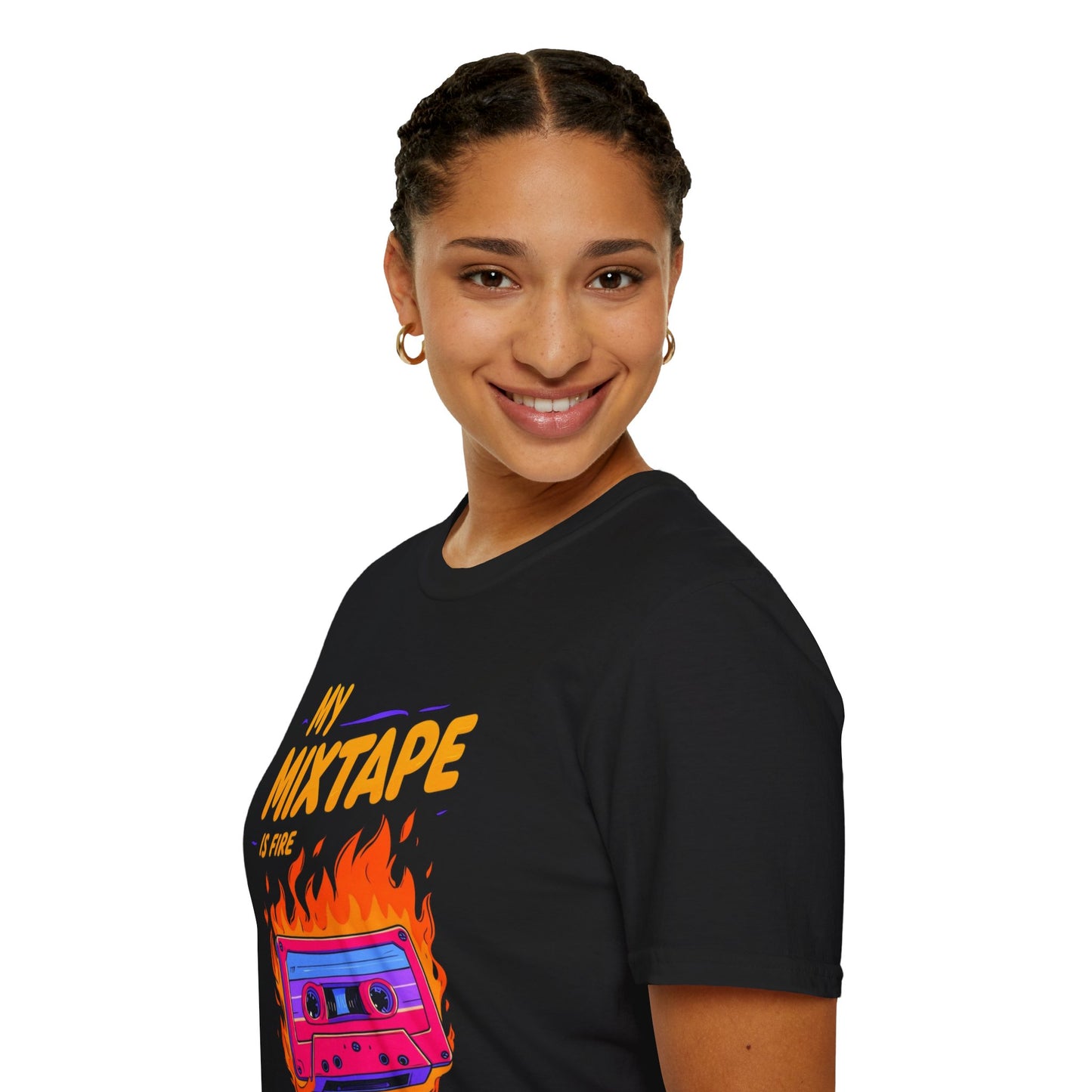 Retro Fire Mixtape Unisex Softstyle T-Shirt