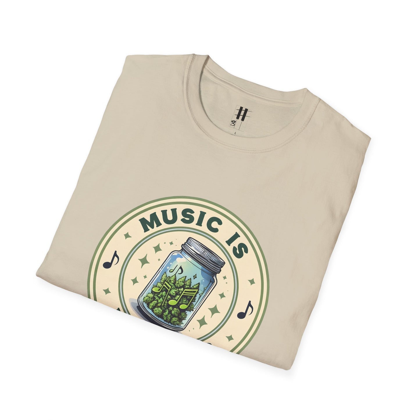 Music Is My Drug Unisex Softstyle T-Shirt - Comfy Tee for Music Lovers