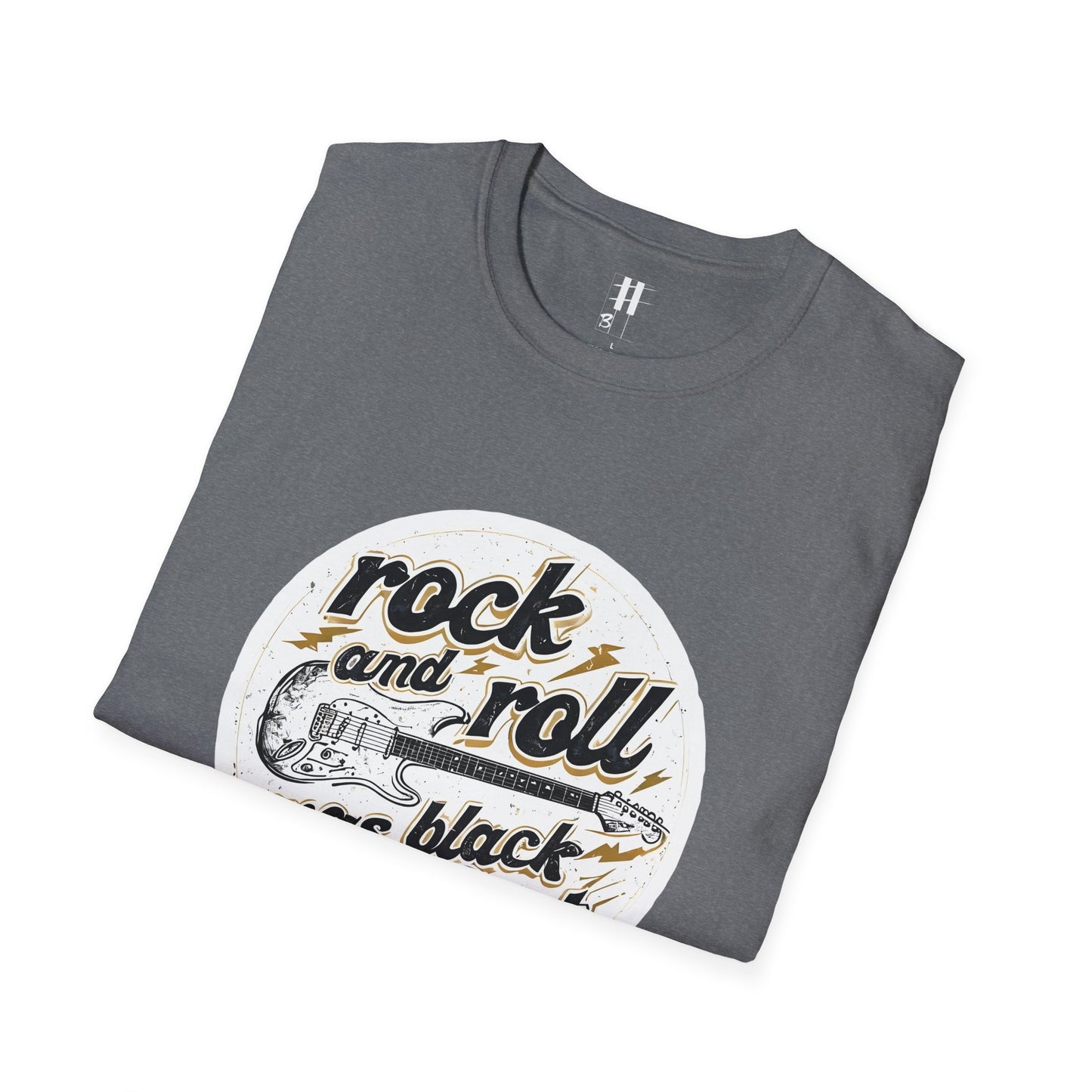 Rock and Roll Unisex Softstyle T-Shirt - Vintage Guitar Design