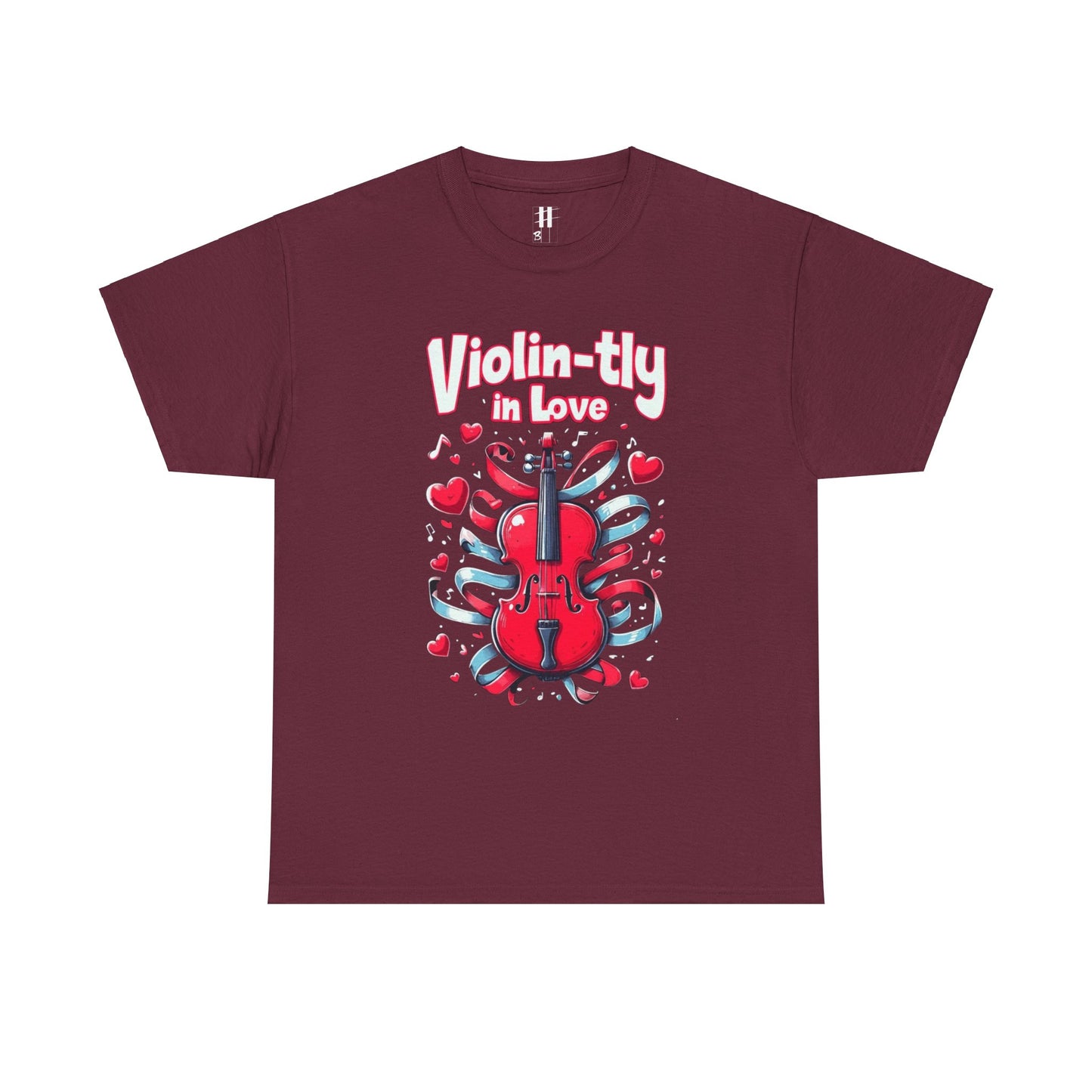 Violin-tly in Love Unisex Heavy Cotton Tee