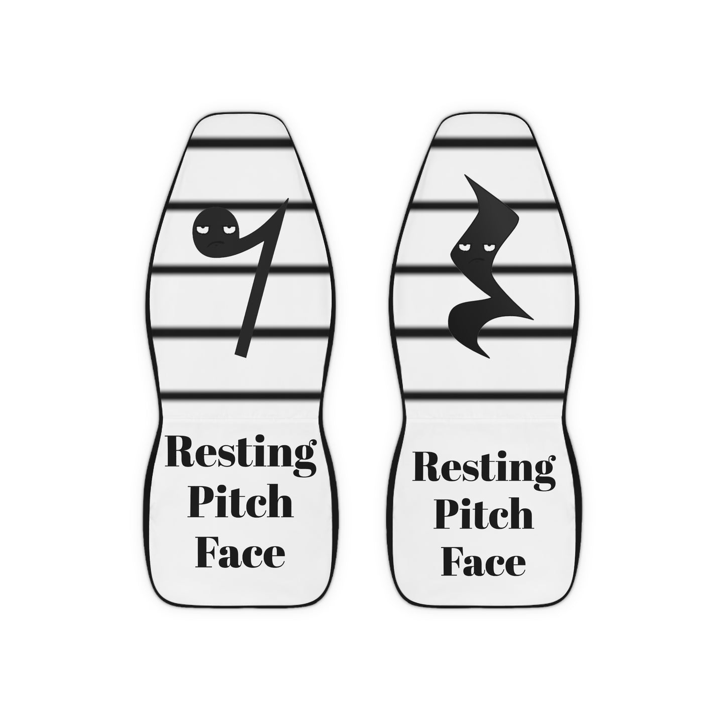 "Resting Pitch Face" Polyester Car Seat Covers