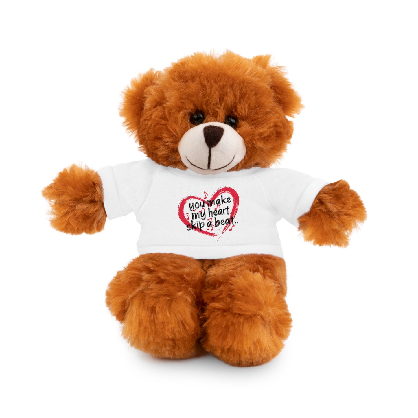 "You Make My Heart Skip A Beat" Stuffed Animals with Tee