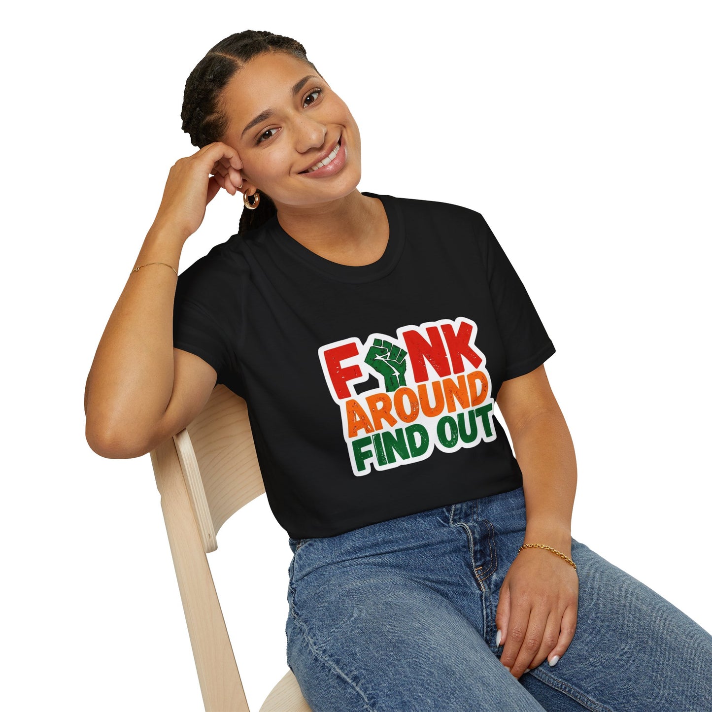 Funk Around Find Out Unisex Softstyle T-Shirt