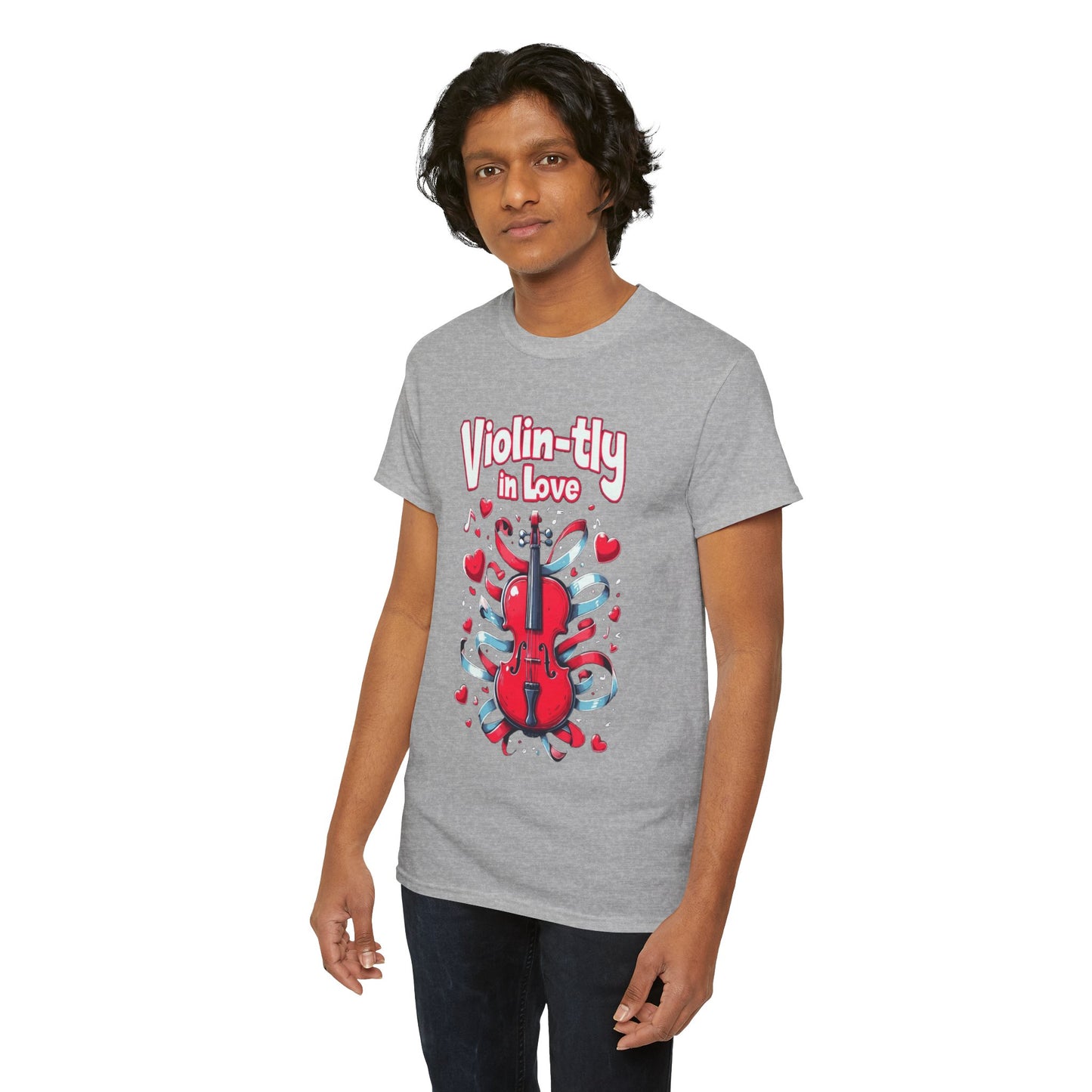 Violin-tly in Love Unisex Heavy Cotton Tee