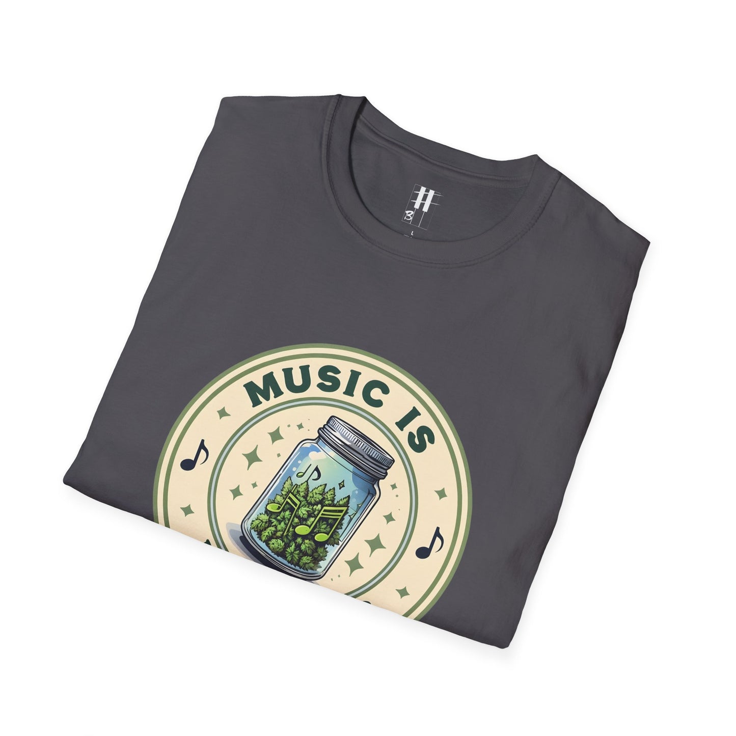 Music Is My Drug Unisex Softstyle T-Shirt - Comfy Tee for Music Lovers