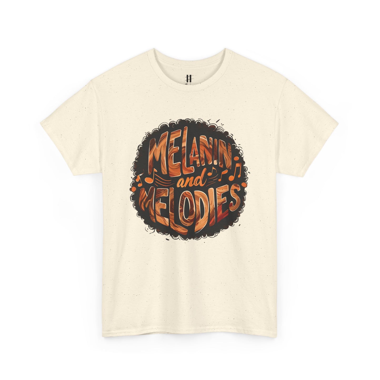 Melanin and Melodies Unisex Heavy Cotton Tee | Comfortable Music Vibe Shirt