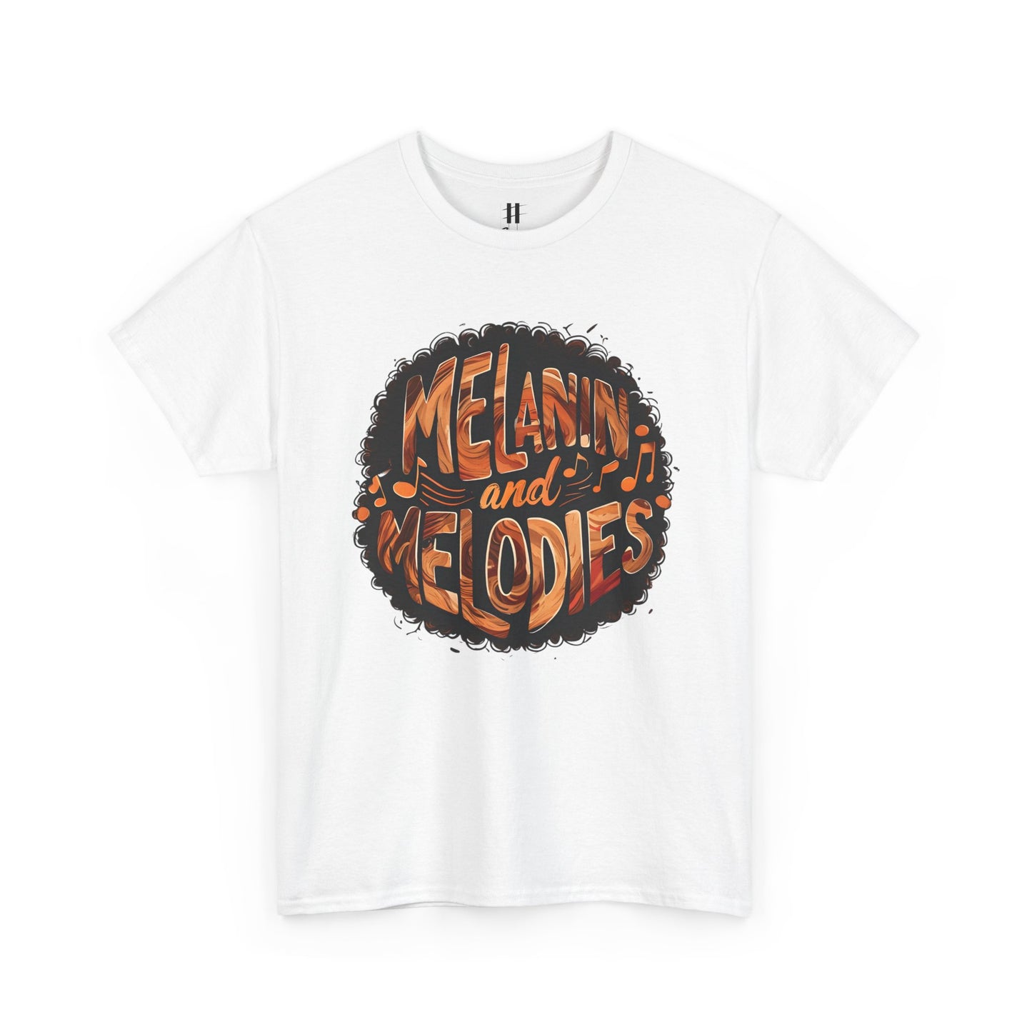 Melanin and Melodies Unisex Heavy Cotton Tee | Comfortable Music Vibe Shirt