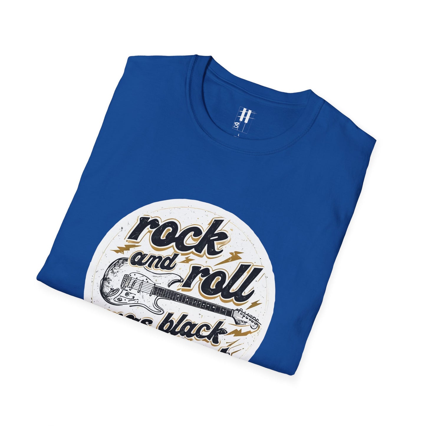 Rock and Roll Unisex Softstyle T-Shirt - Vintage Guitar Design