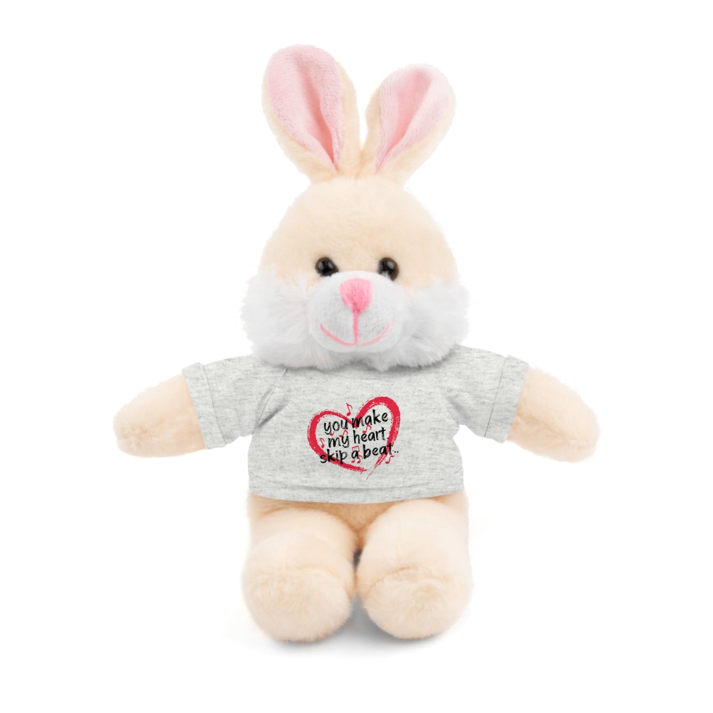 "You Make My Heart Skip A Beat" Stuffed Animals with Tee