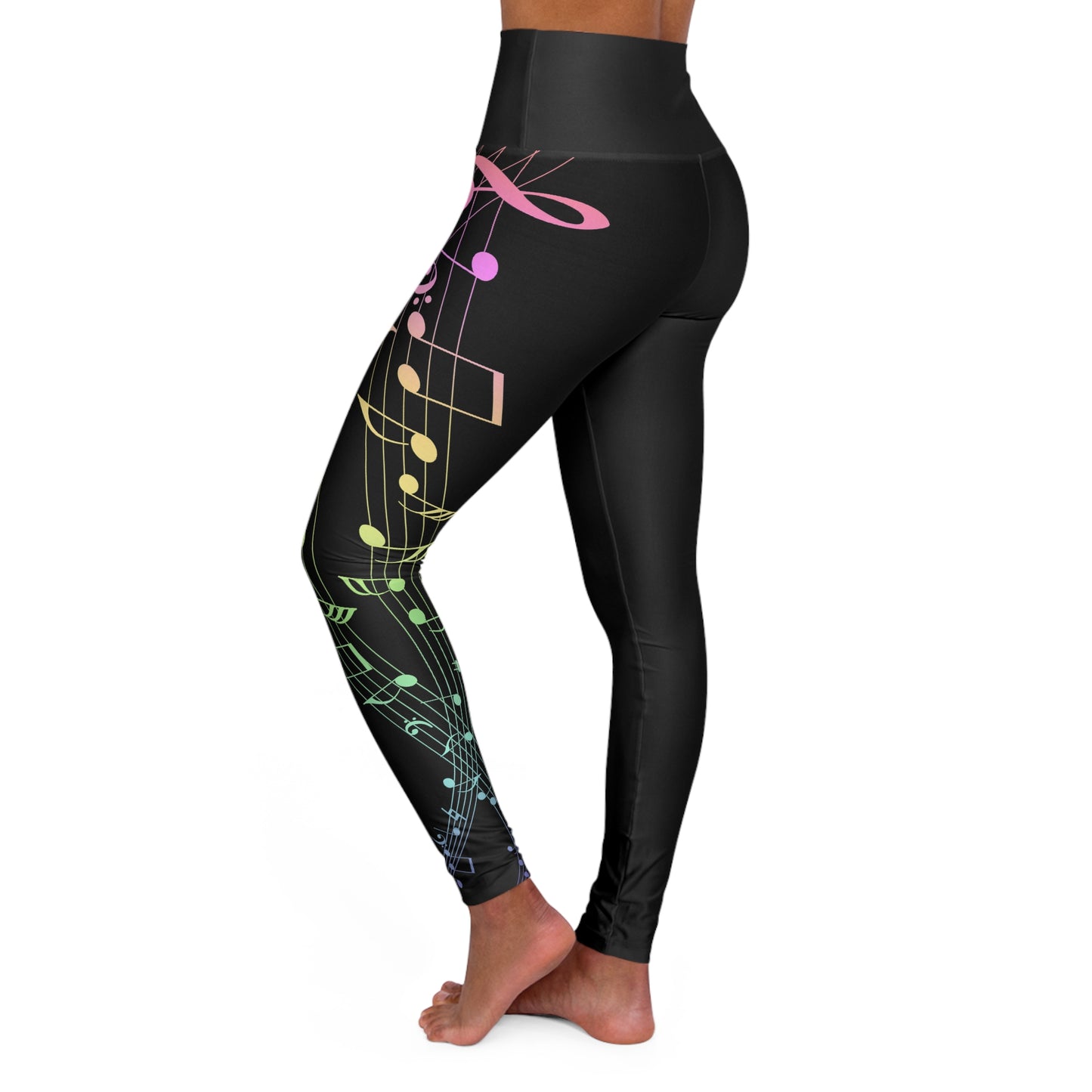 Music Lover High Waisted Yoga Leggings (AOP)